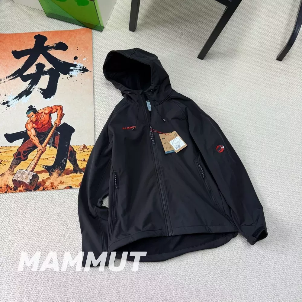 마무트 기모 소프트셸 남녀공용 후드 재킷