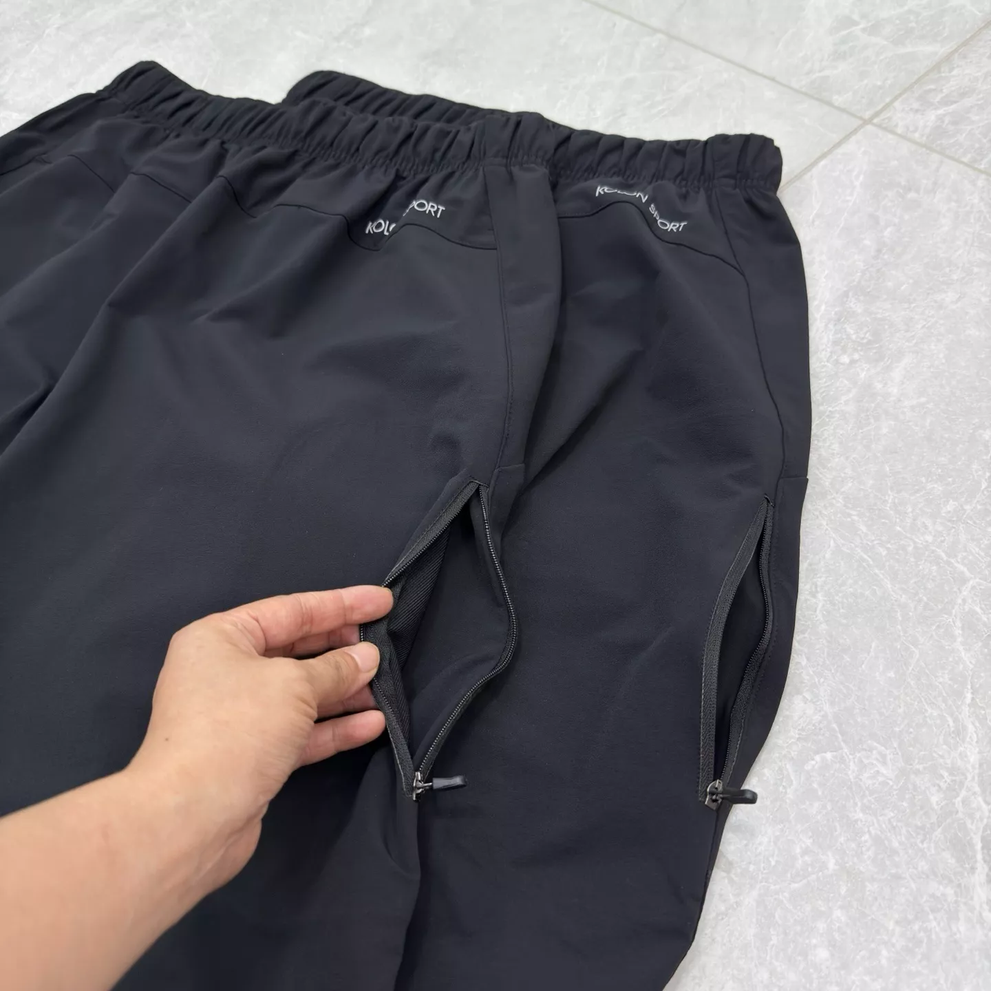 코오롱스포츠 밴딩 우븐 남녀공용 트레이닝 팬츠 상세 이미지 8