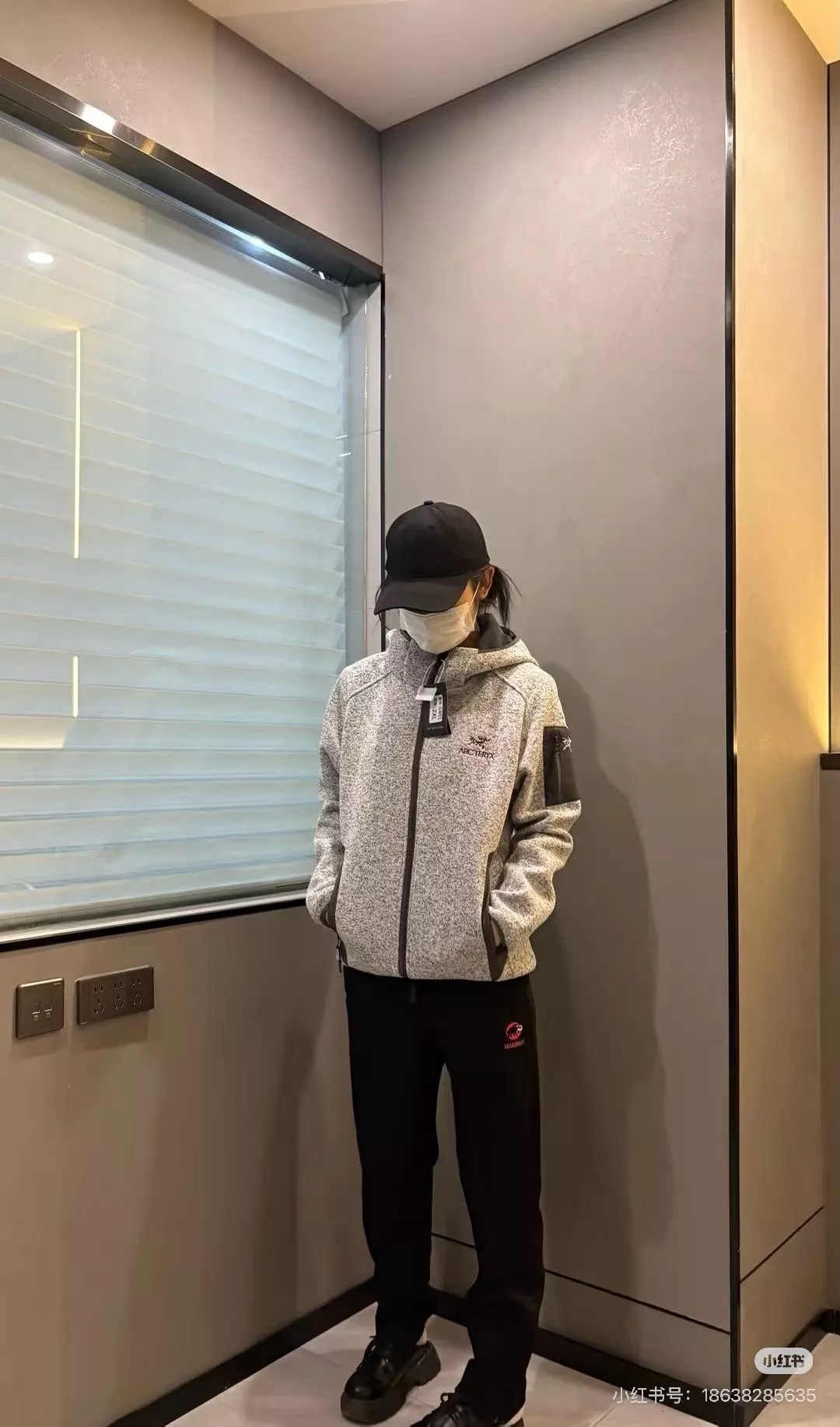 아크테릭스 후드 이중 니트 남녀공용 후드 재킷 상세 이미지 12