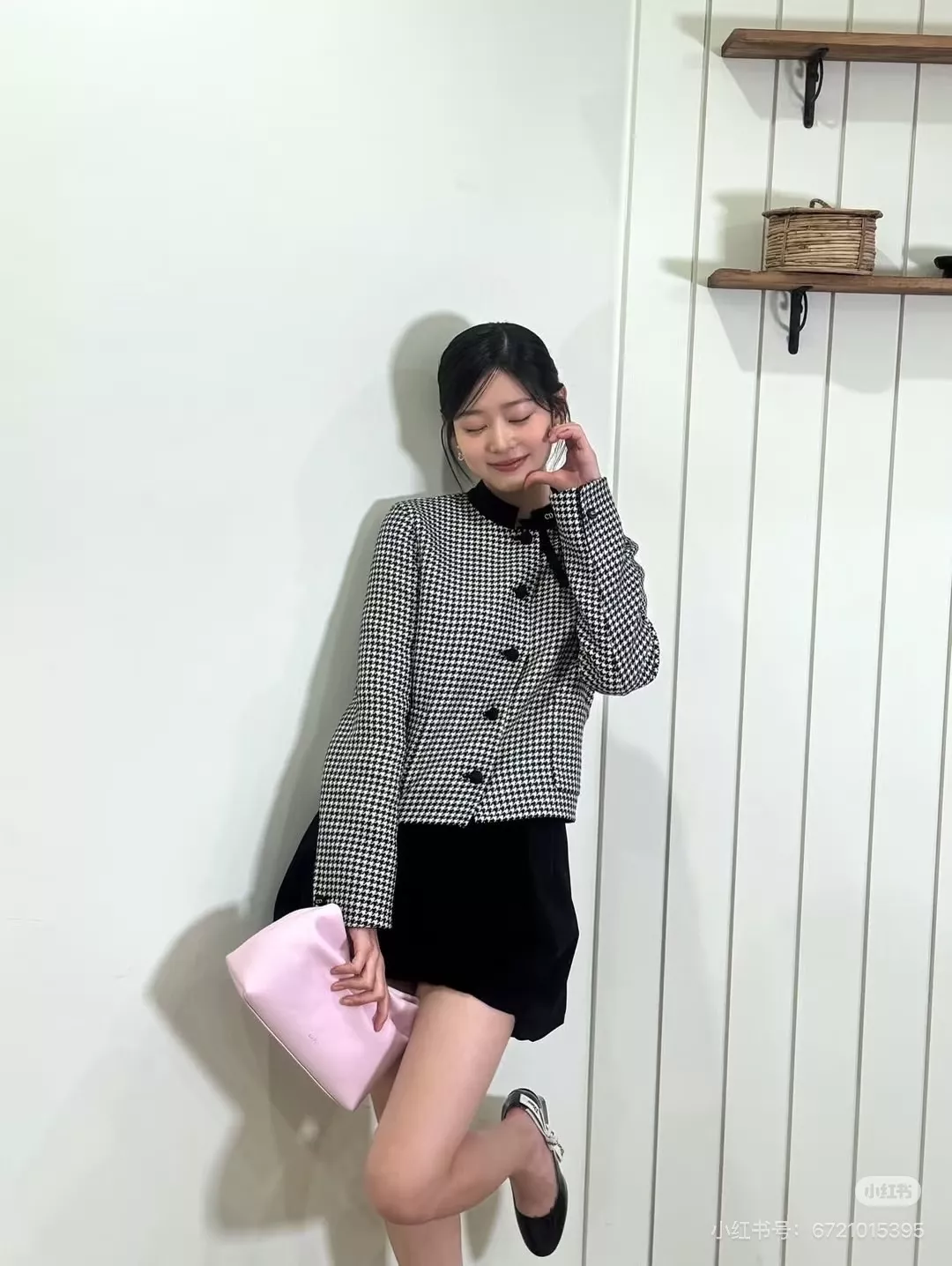 디올 하운드투스 리본 여성용 버튼 재킷 상세 이미지 43