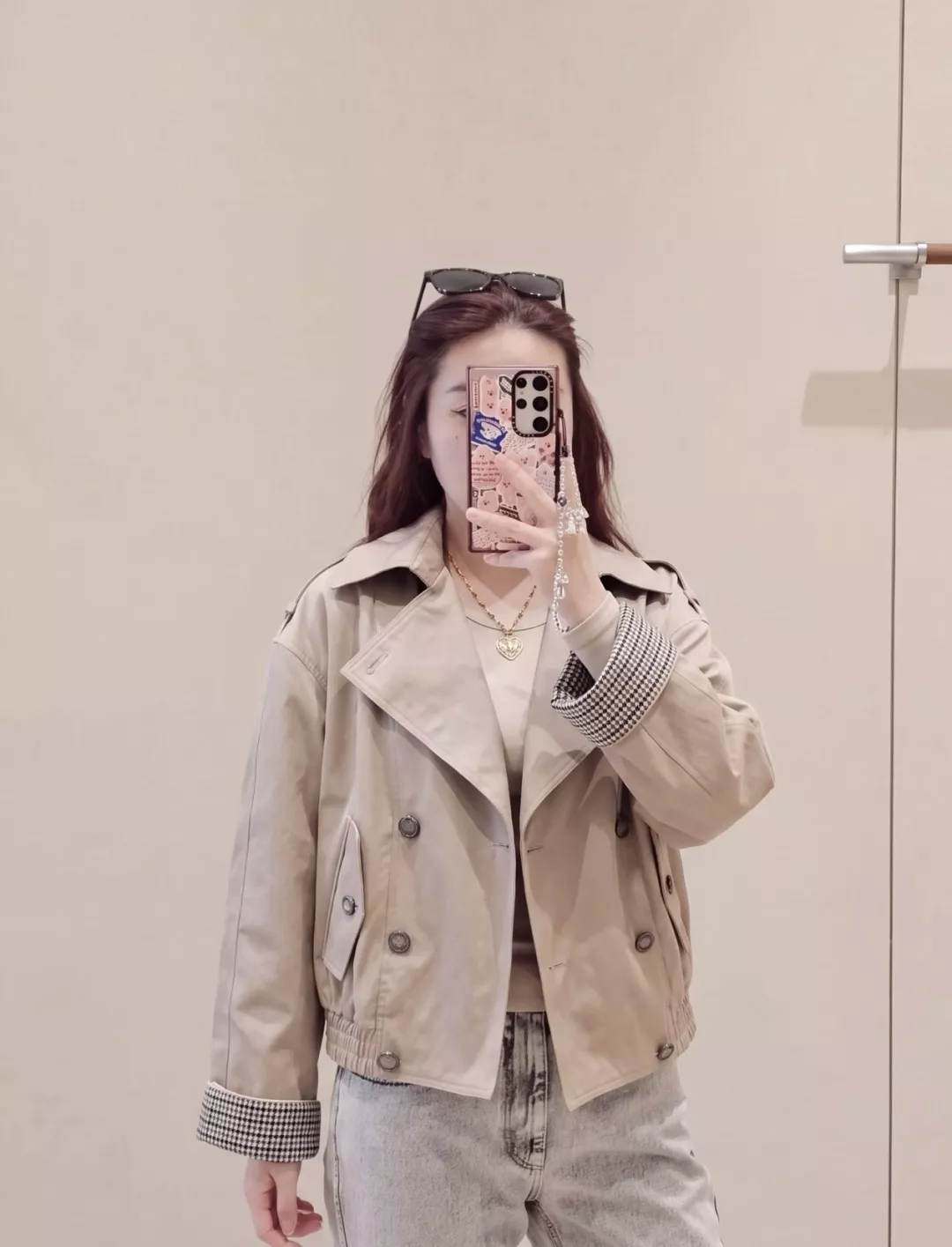브루넬로쿠치넬리 더블 버튼 견장 여성용 쇼트 코트 상세 이미지 18