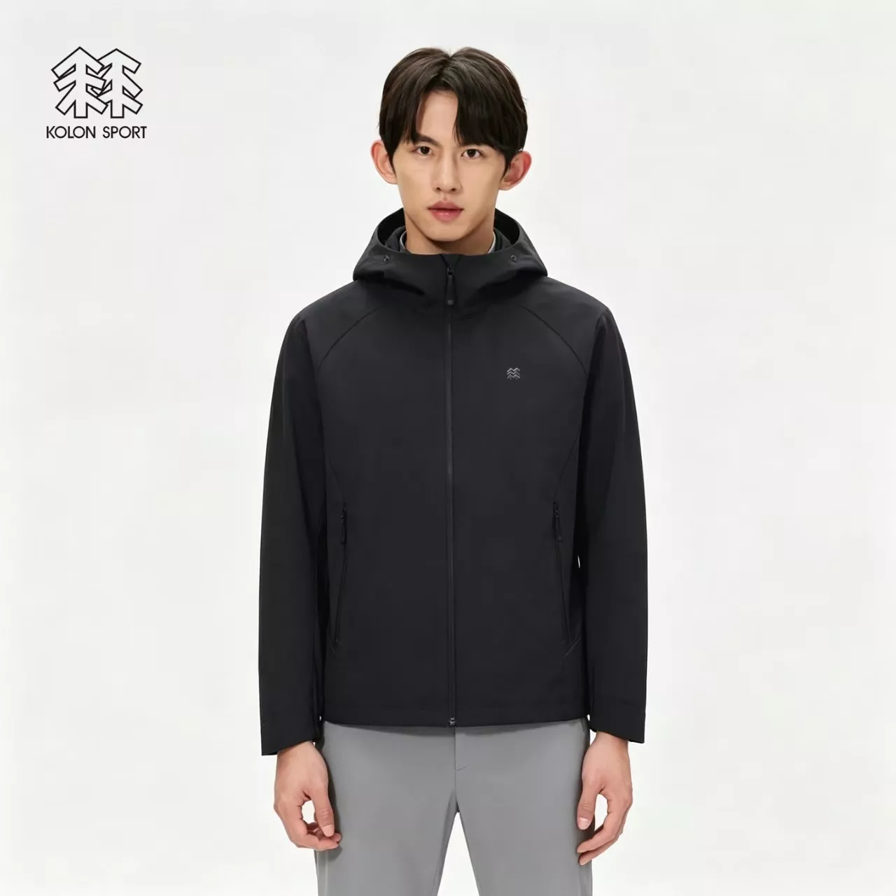 코오롱스포츠 소프트셸 방풍 남녀공용 후드 재킷 상세 이미지 17