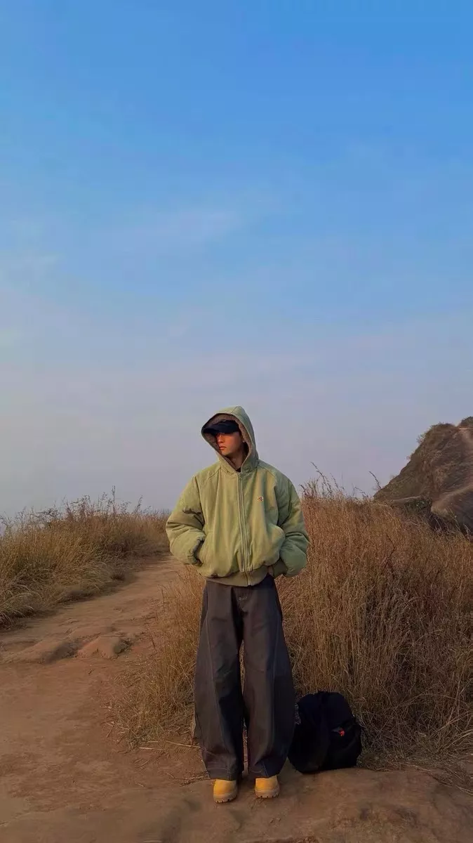 칼하트 리버서블 후드 남녀공용 후드 재킷 상세 이미지 8