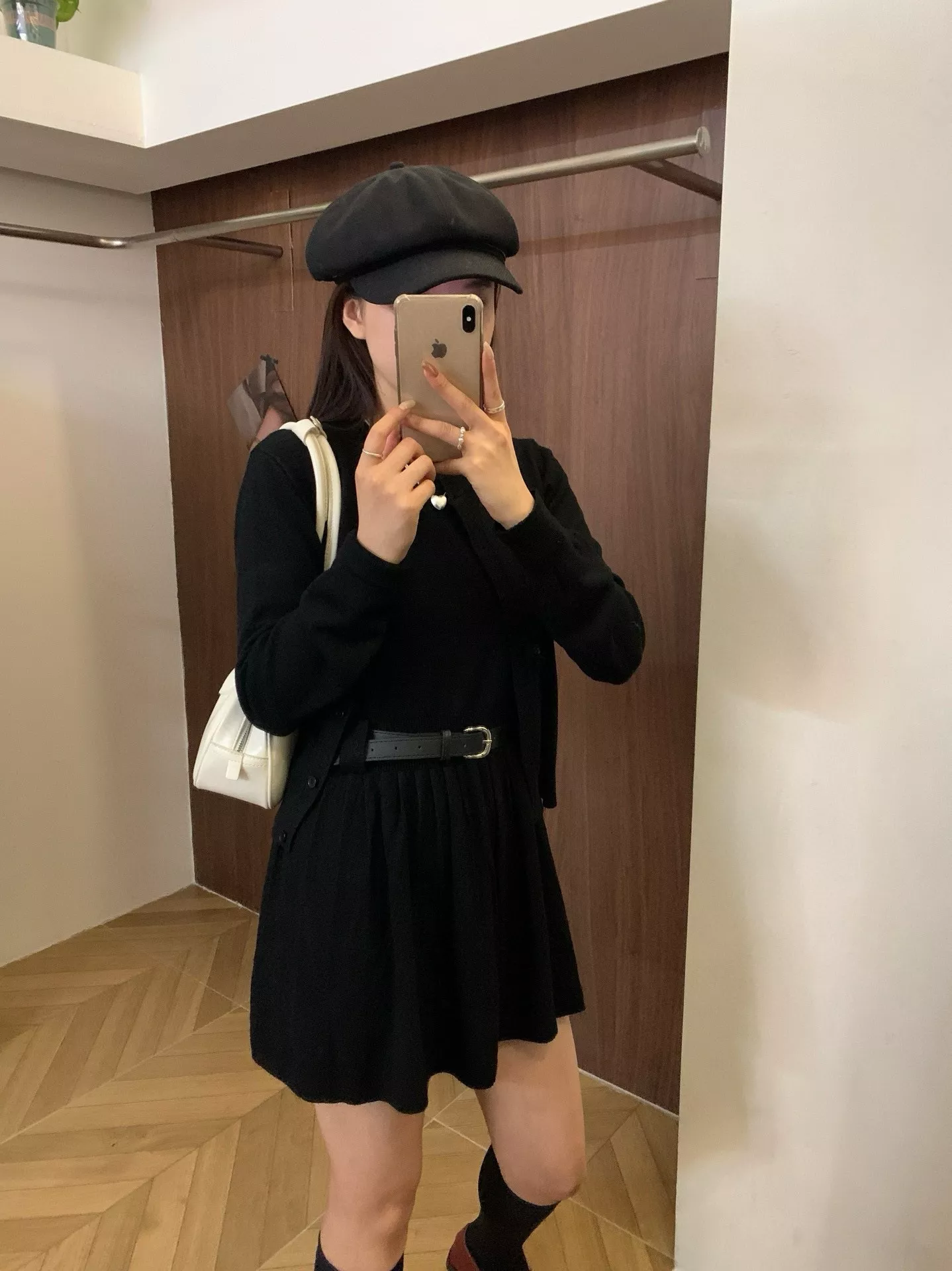노브랜드 플리츠 원피스 가디건 여성용 투피스 상세 이미지 35