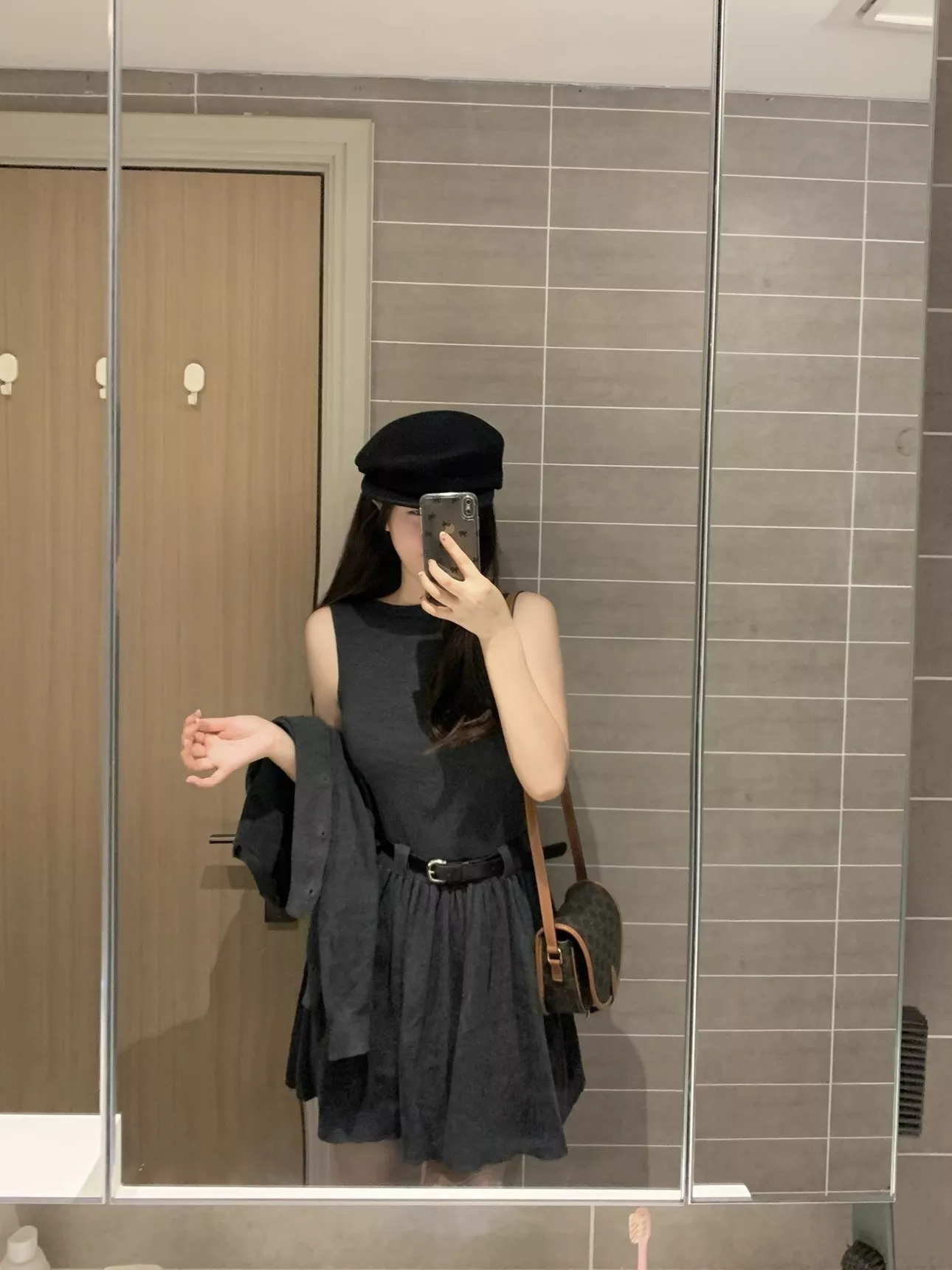 노브랜드 플리츠 원피스 가디건 여성용 투피스 상세 이미지 40