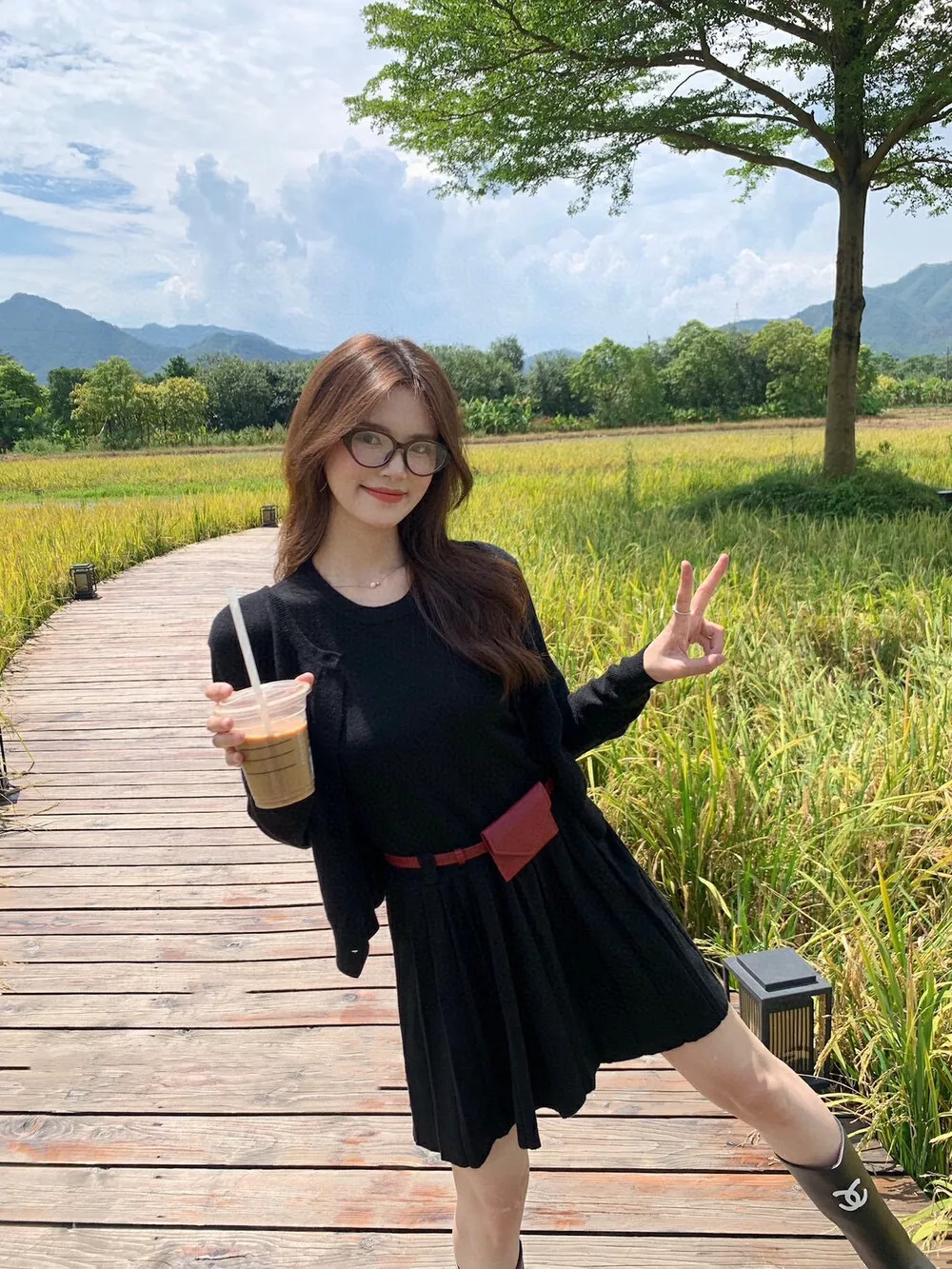 노브랜드 플리츠 원피스 가디건 여성용 투피스 상세 이미지 47