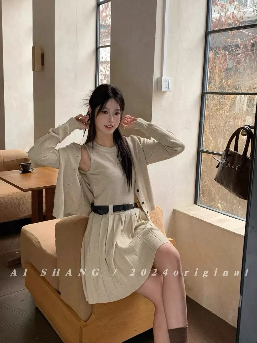 노브랜드 플리츠 원피스 가디건 여성용 투피스 상세 이미지 68