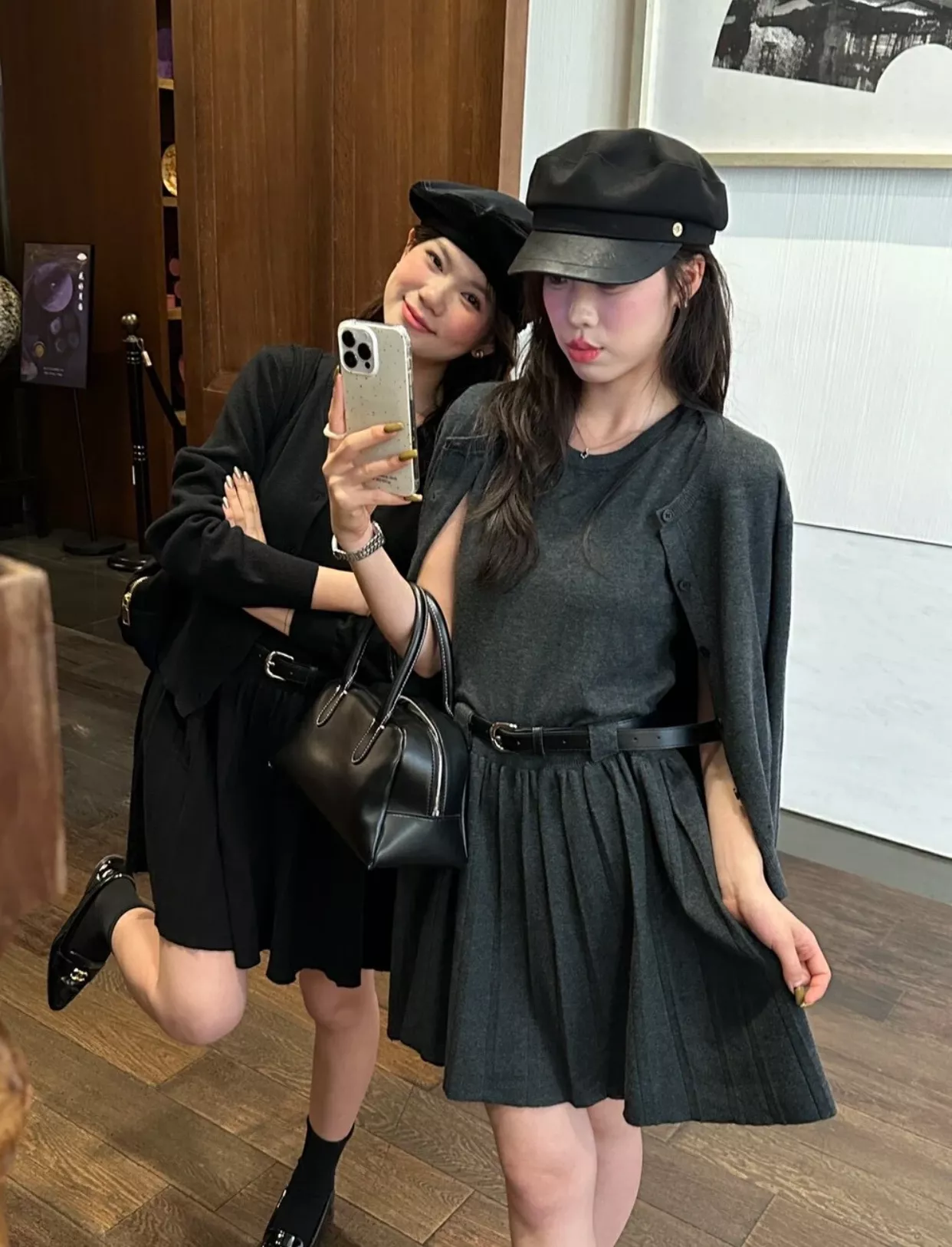 노브랜드 플리츠 원피스 가디건 여성용 투피스 상세 이미지 74