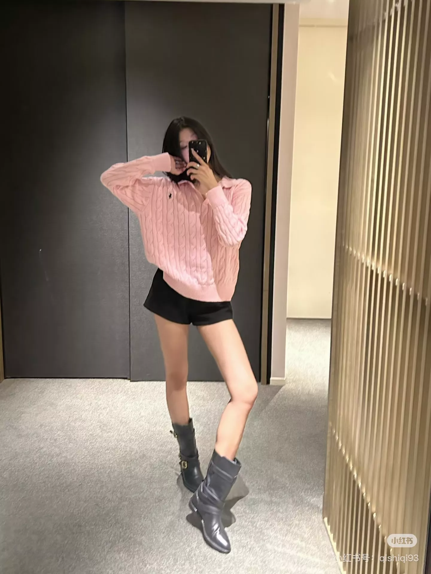 랄프로렌 케이블 폴로 칼라 여성용 긴소매 니트 상세 이미지 28