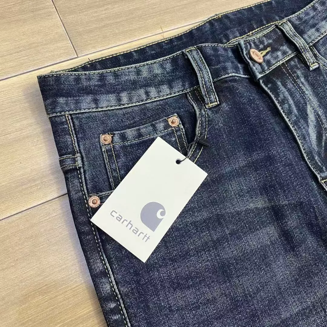 칼하트 워싱 오버핏 남녀공용 데님 팬츠 상세 이미지 3