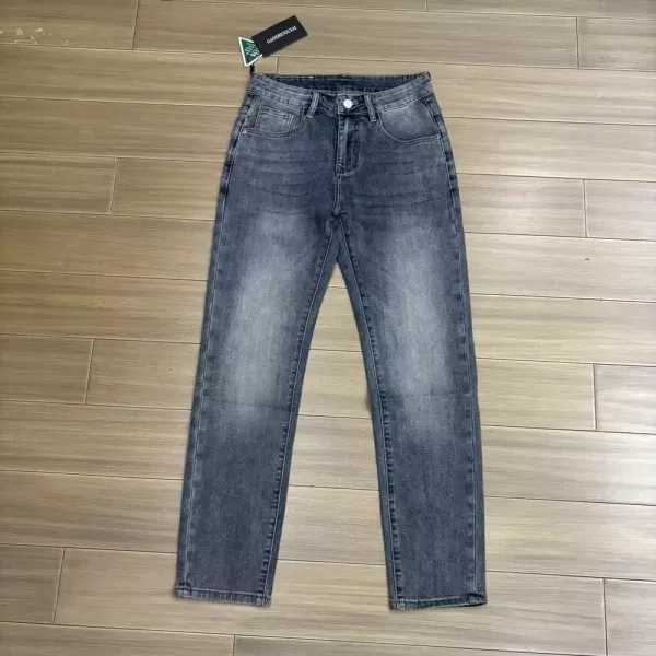 몽클레어 워싱 일자핏 남녀공용 데님 팬츠