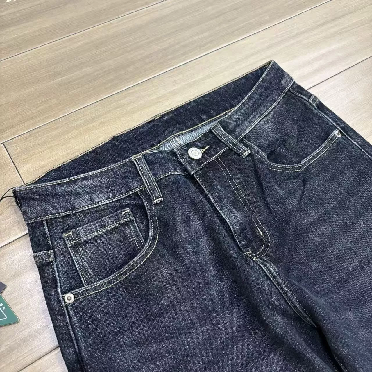 몽클레어 워싱 롱 타입 남녀공용 데님 팬츠 상세 이미지 2