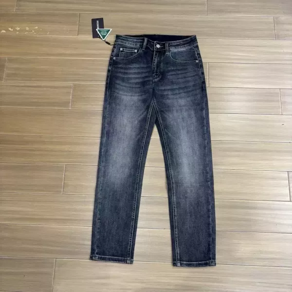 몽클레어 워싱 일자핏 남녀공용 데님 팬츠