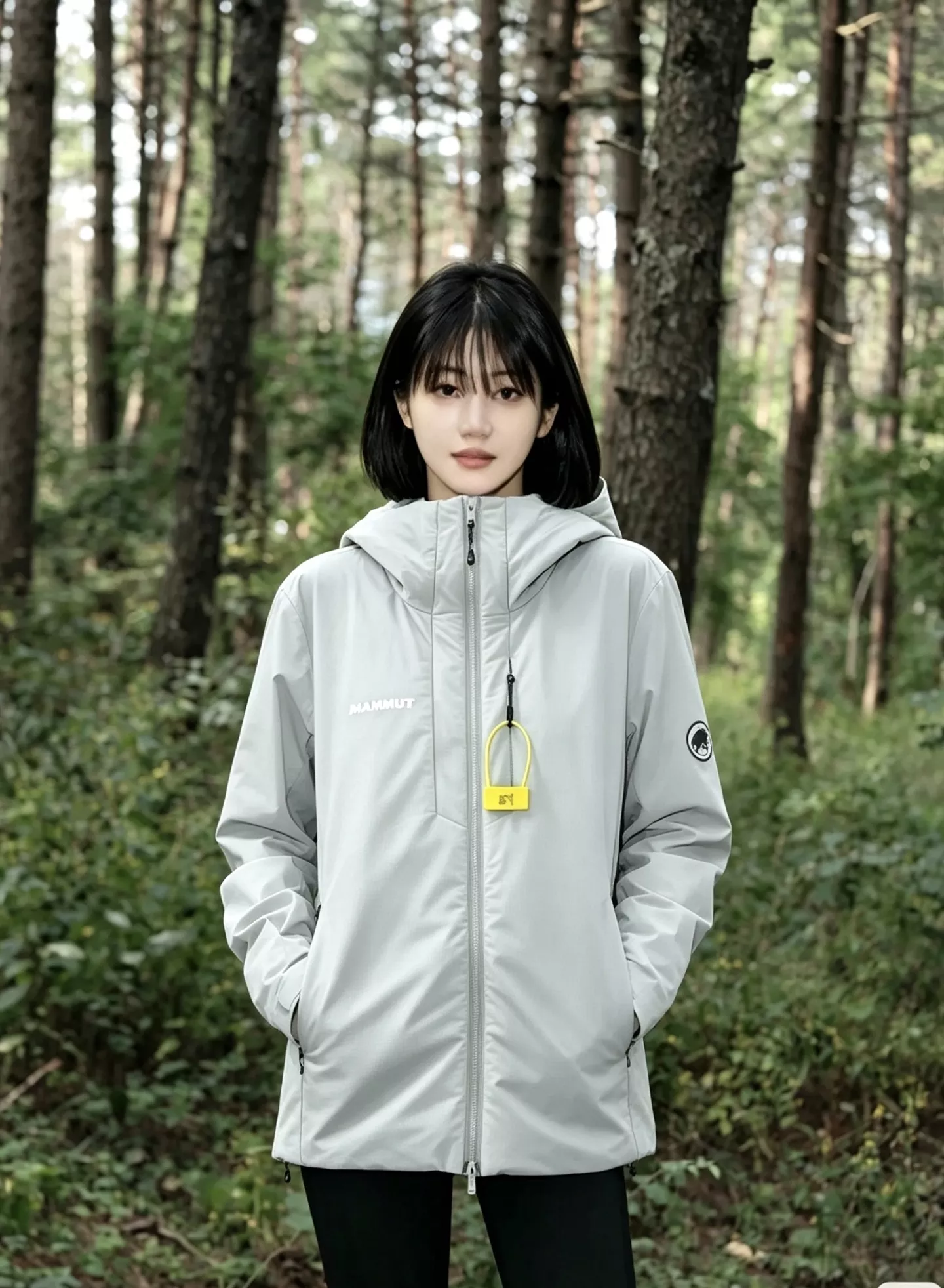 마무트 경량 합성 충전재 남녀공용 후드 재킷 상세 이미지 27