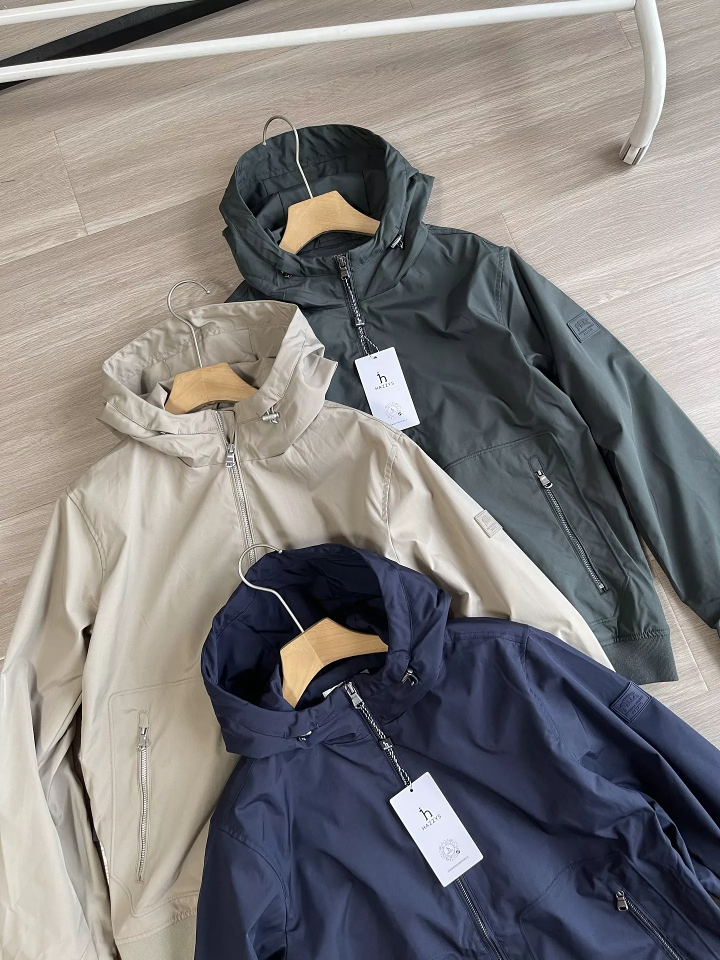 헤지스 발수 풀집업 남녀공용 후드 재킷 상세 이미지 11