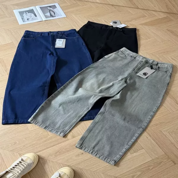 칼하트 루즈핏 패치 남녀공용 데님 팬츠