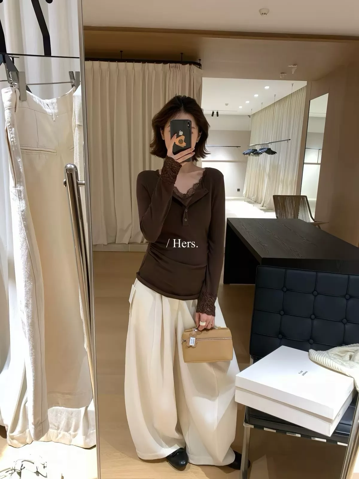 노브랜드 레이스 레이어드 여성용 긴소매 티셔츠 상세 이미지 44