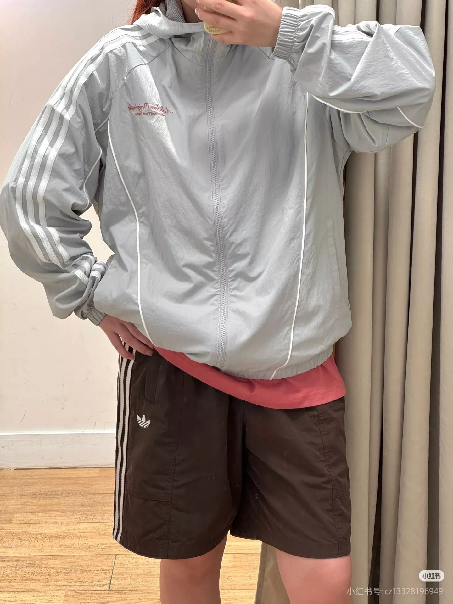 아디다스 우븐 자수 로고 남녀공용 후드 재킷 상세 이미지 19
