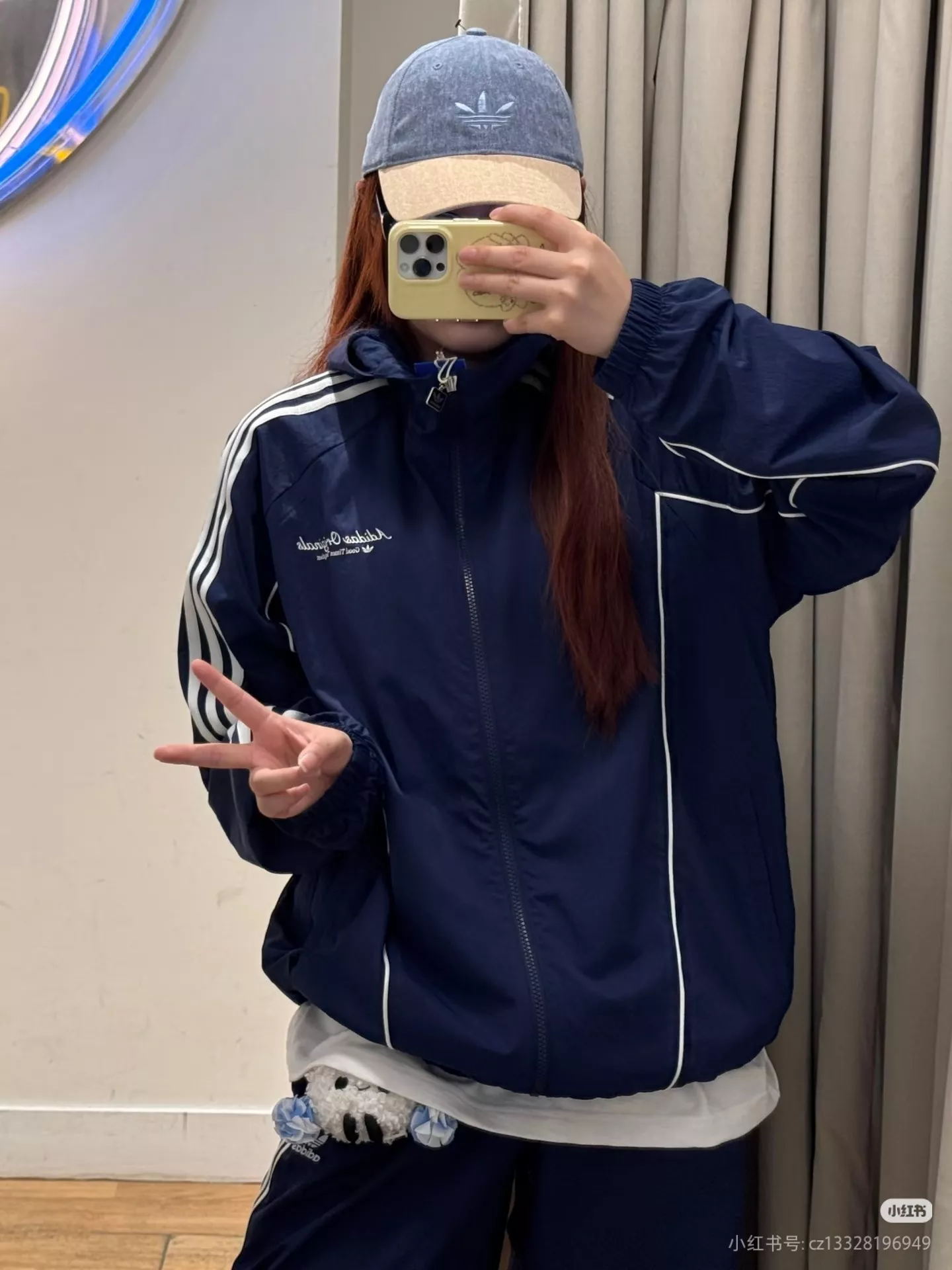 아디다스 우븐 자수 로고 남녀공용 후드 재킷 상세 이미지 20