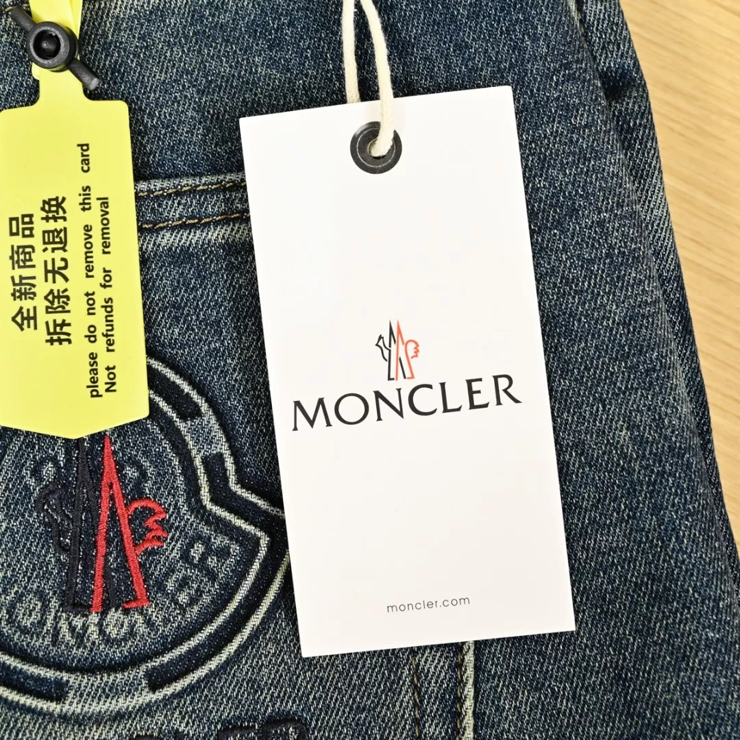 몽클레어 워싱 스트레이트 남녀공용 데님 팬츠 상세 이미지 17