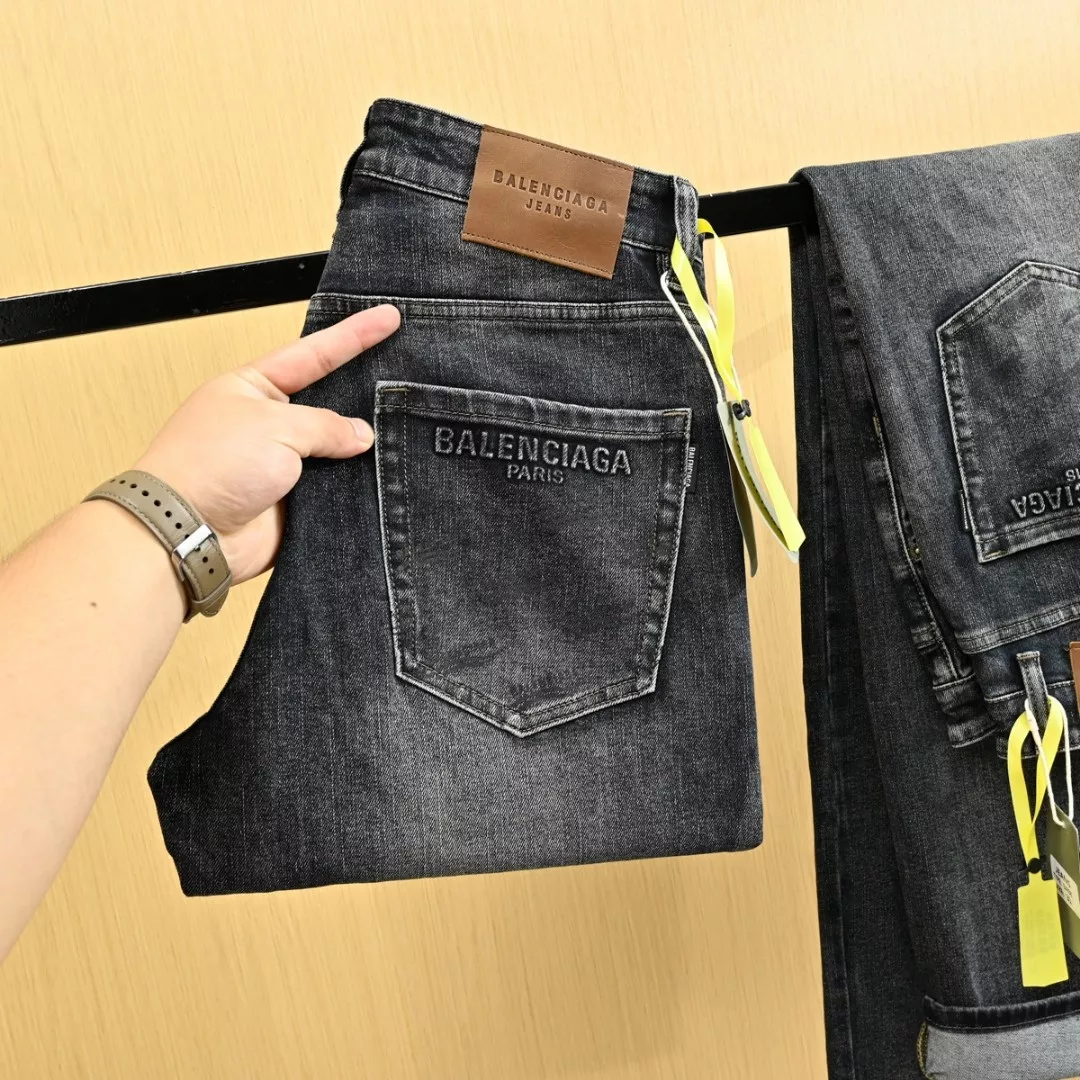 발렌시아가 워싱 직선핏 남녀공용 데님 팬츠 상세 이미지 8