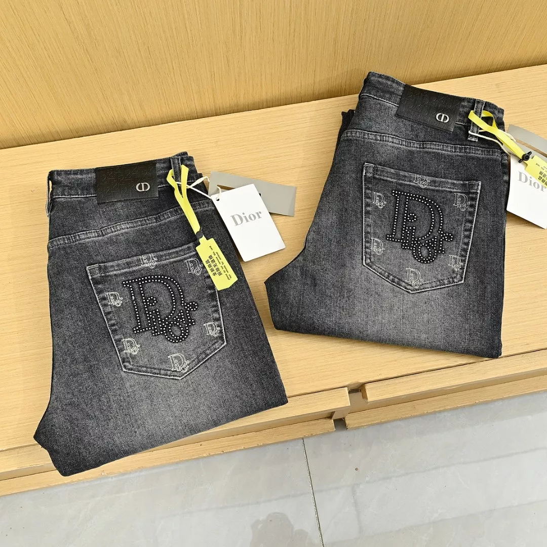 디올 워싱 직선핏 남녀공용 데님 팬츠 상세 이미지 7