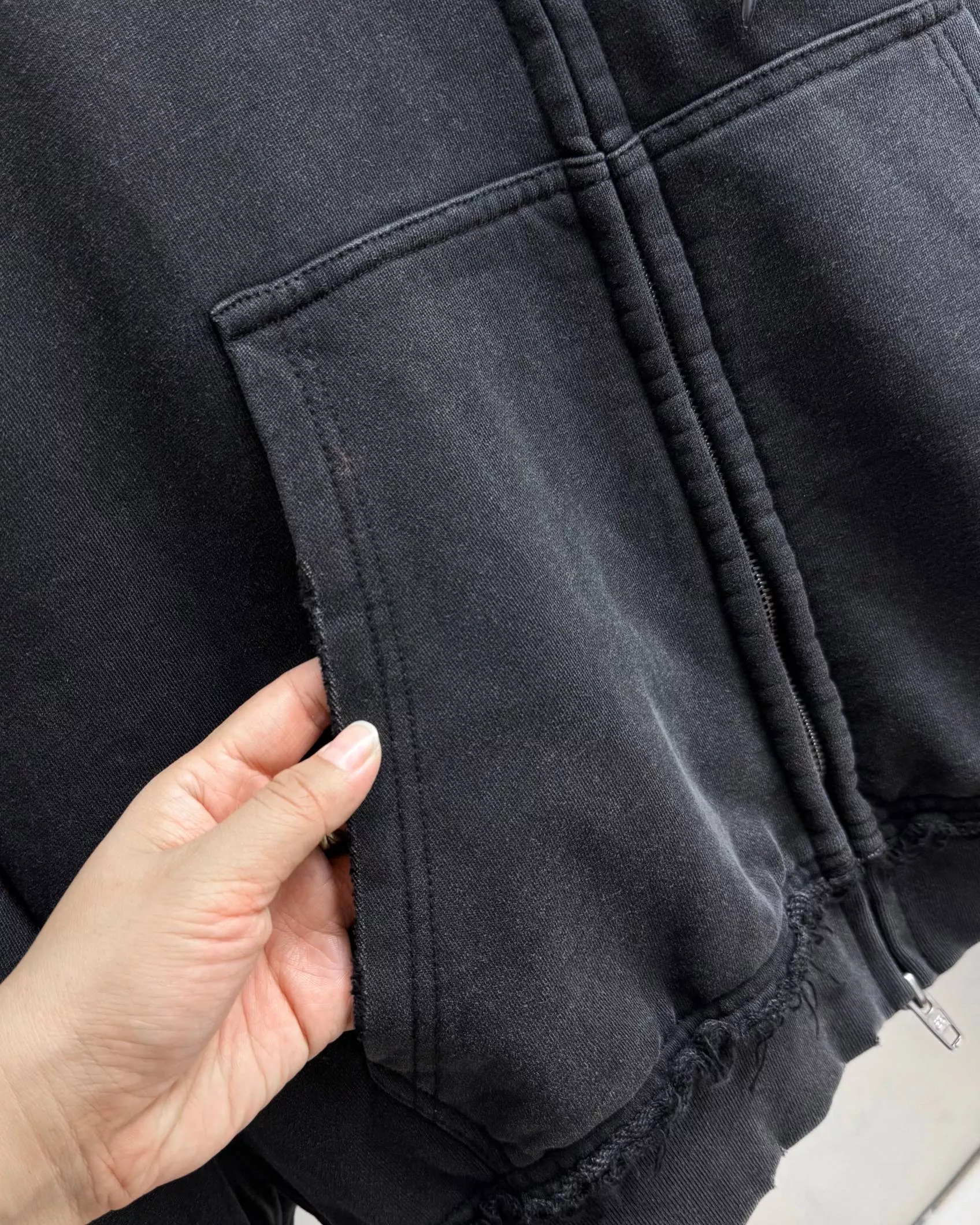 발렌시아가 빈티지 자수 남녀공용 후드 재킷 상세 이미지 6
