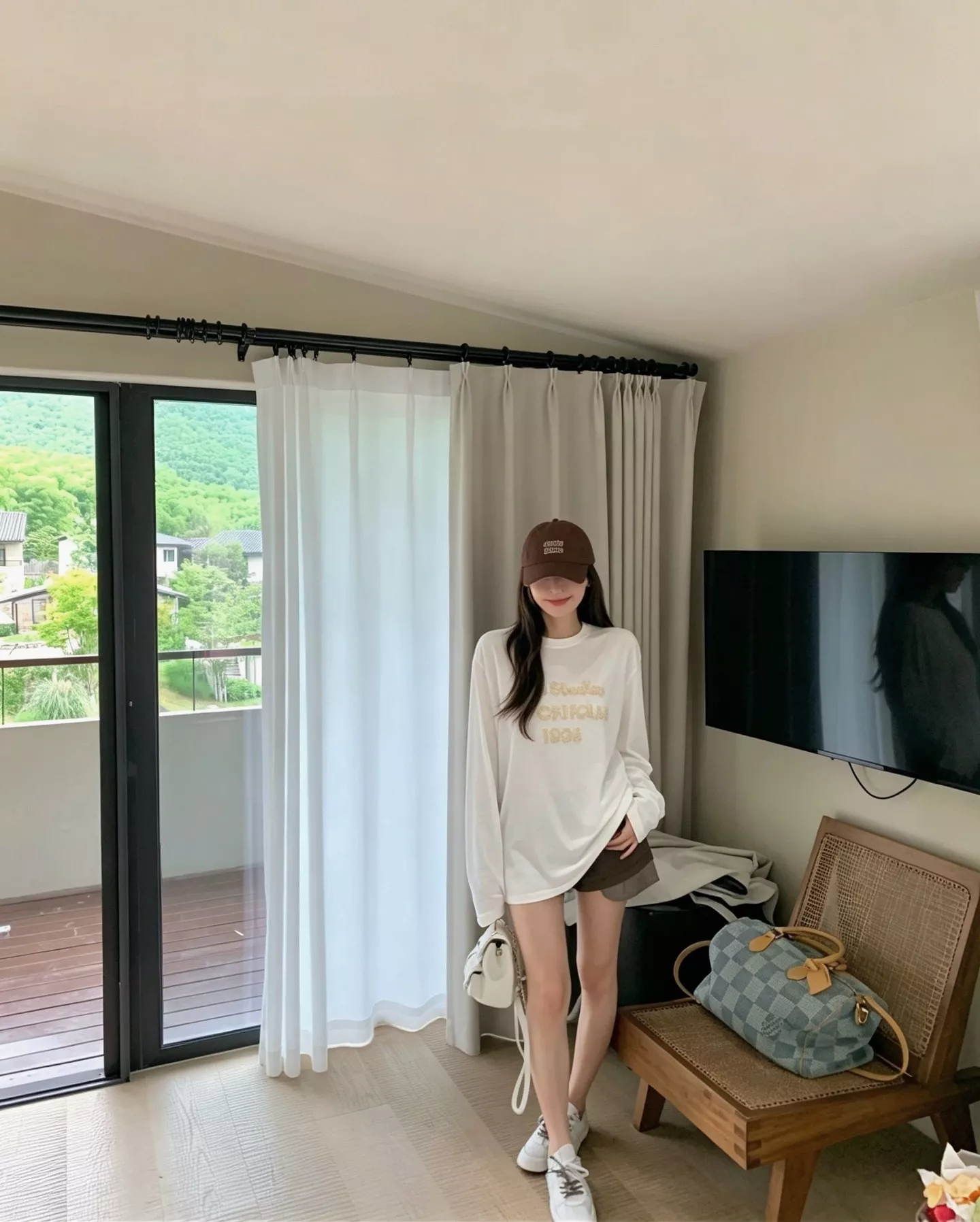 아크네스튜디오 빈티지 비즈 자수 여성용 긴소매 티셔츠 상세 이미지 28