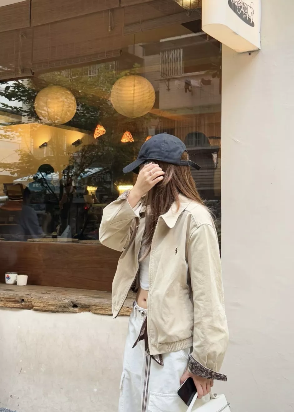 랄프로렌 자수 카라 패턴 소매 여성용 집업 재킷 상세 이미지 31