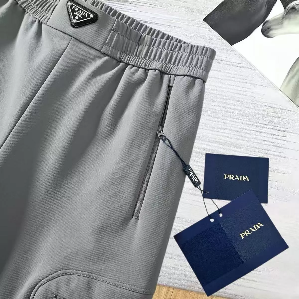 프라다 밴딩 카고 남녀공용 캐쥬얼 팬츠 상세 이미지 13