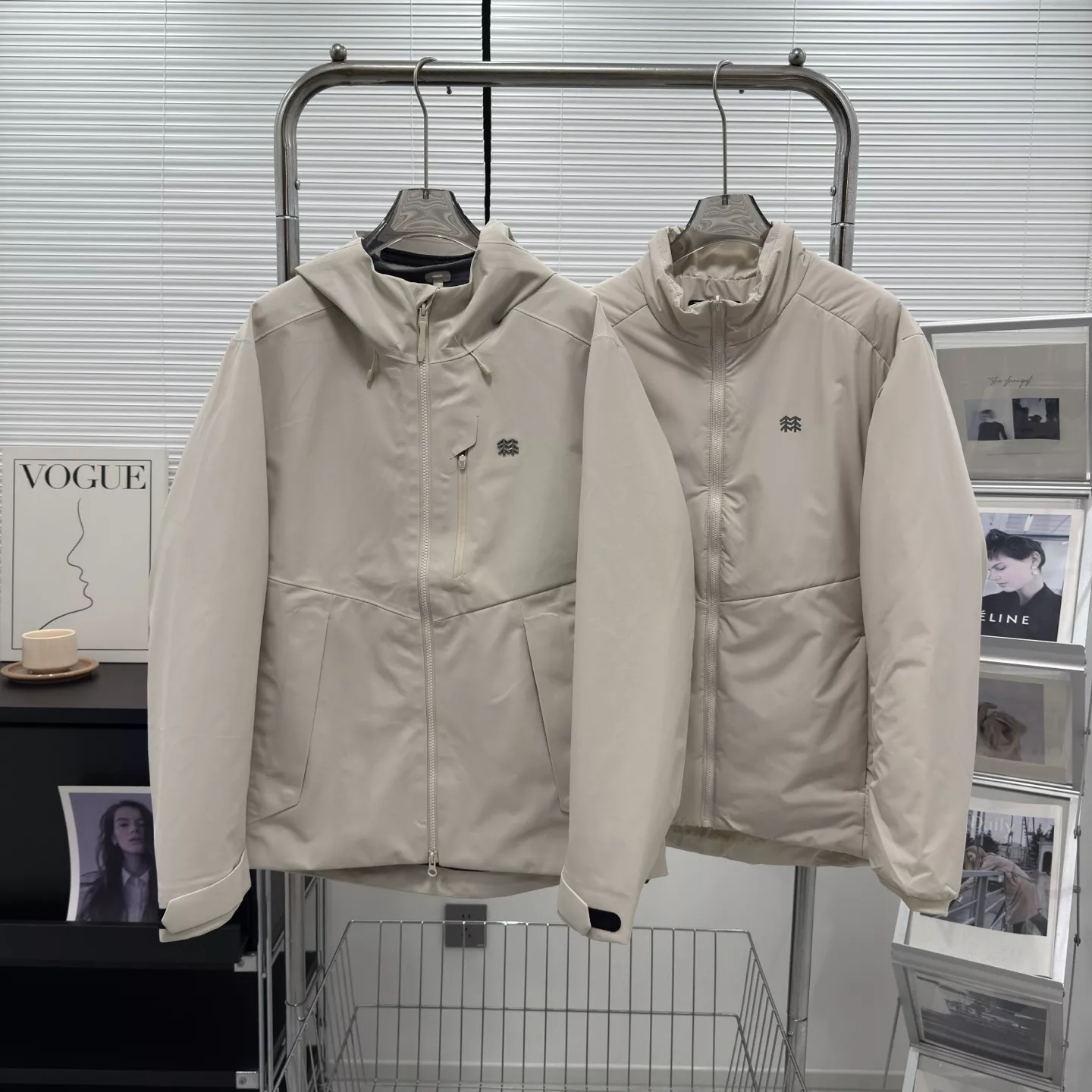 코오롱스포츠 탈착 내피 후드 남녀공용 후드 재킷 상세 이미지 2