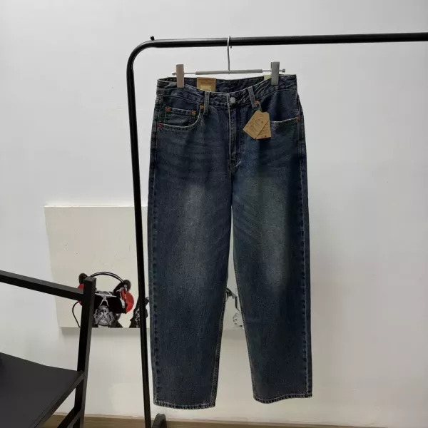 리바이스 워싱 와이드핏 남녀공용 데님 팬츠