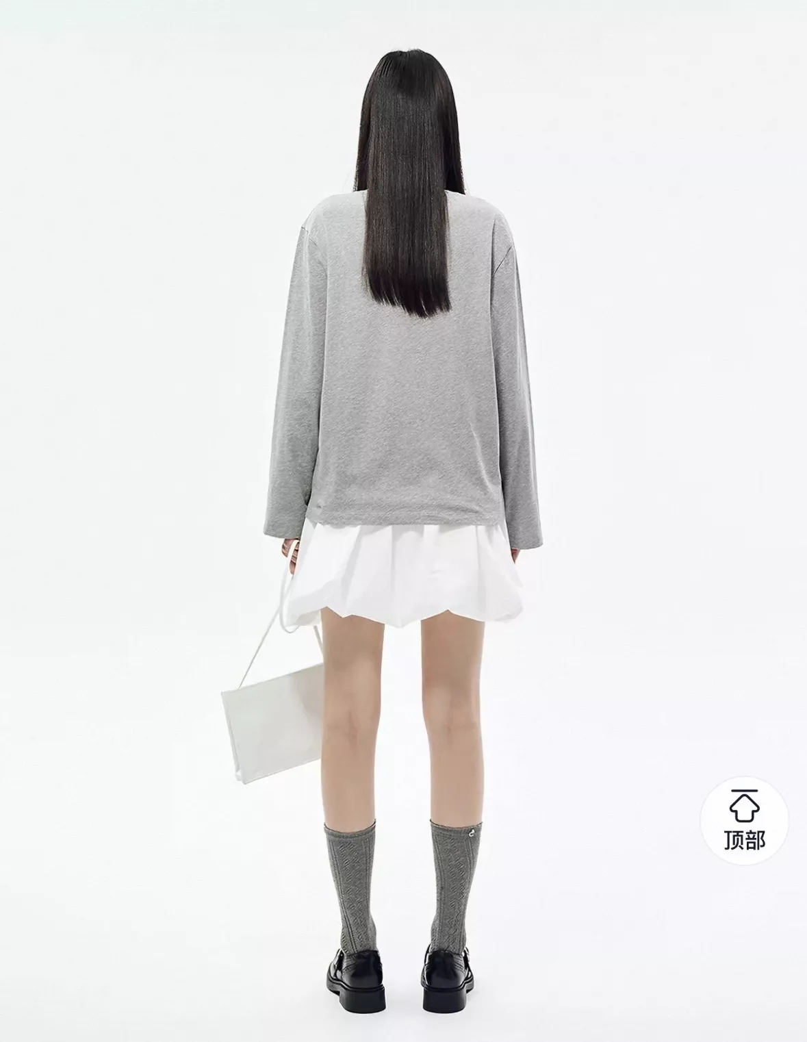디지트 별 스톤 프린트 여성용 긴소매 티셔츠 상세 이미지 9