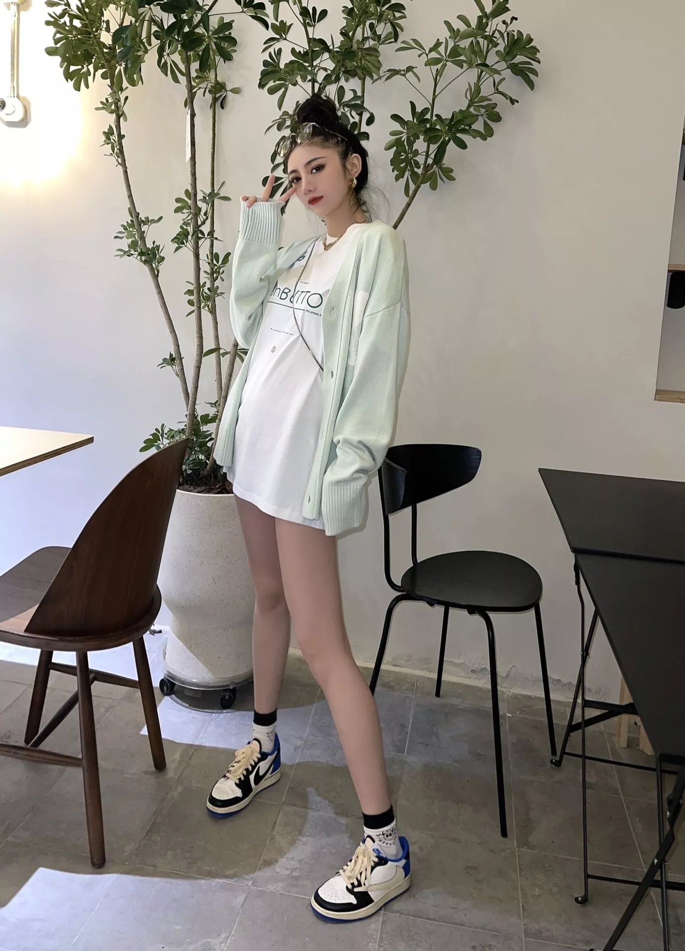 아미 하트 인타르시아 남녀공용 긴소매 가디건 상세 이미지 35