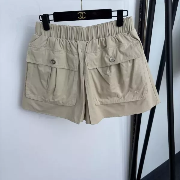 샤넬 플랩 포켓 밴딩 여성용 하프 팬츠