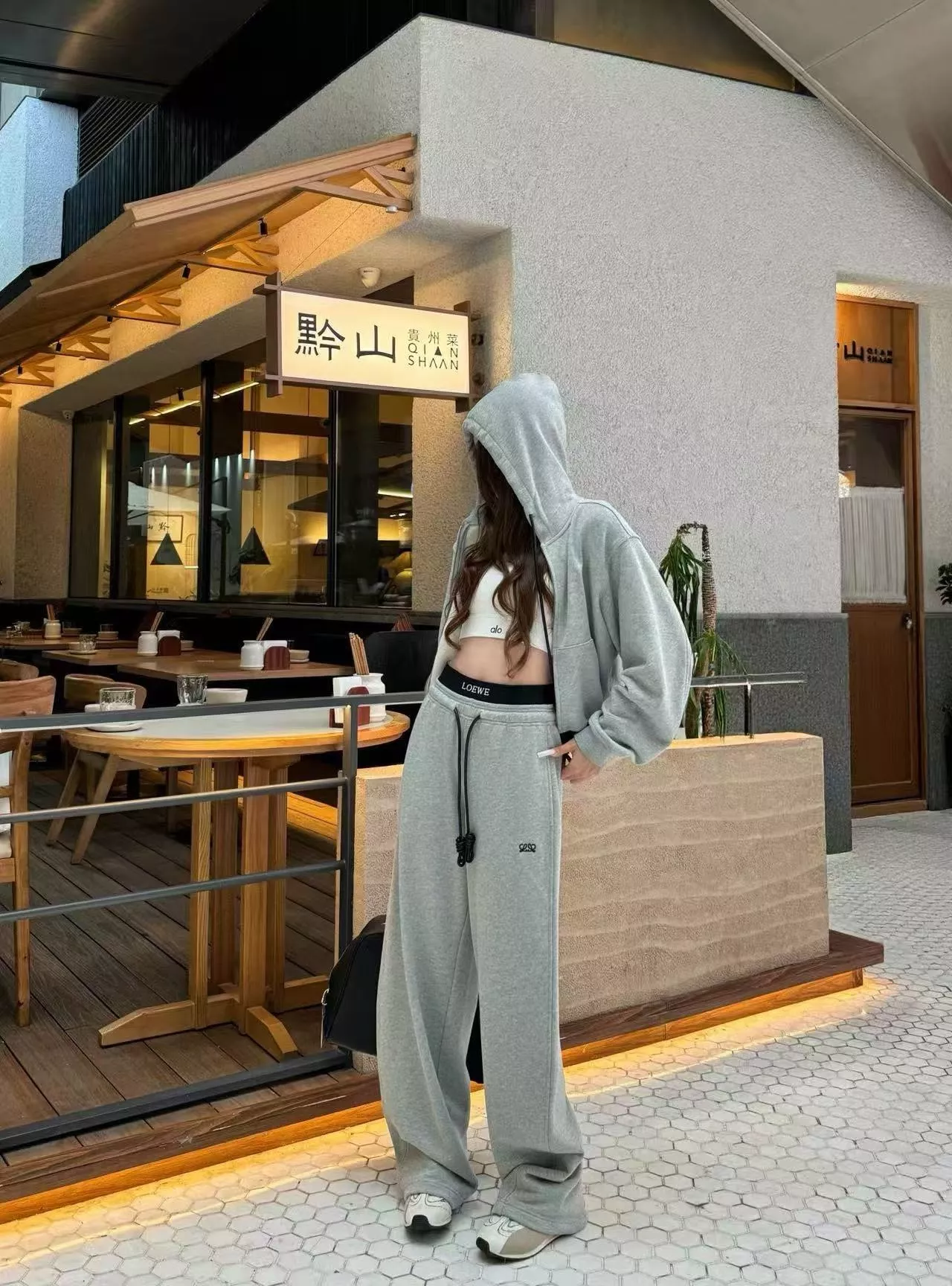 로에베 후드 집업 와이드 여성용 상하의 세트 상세 이미지 18