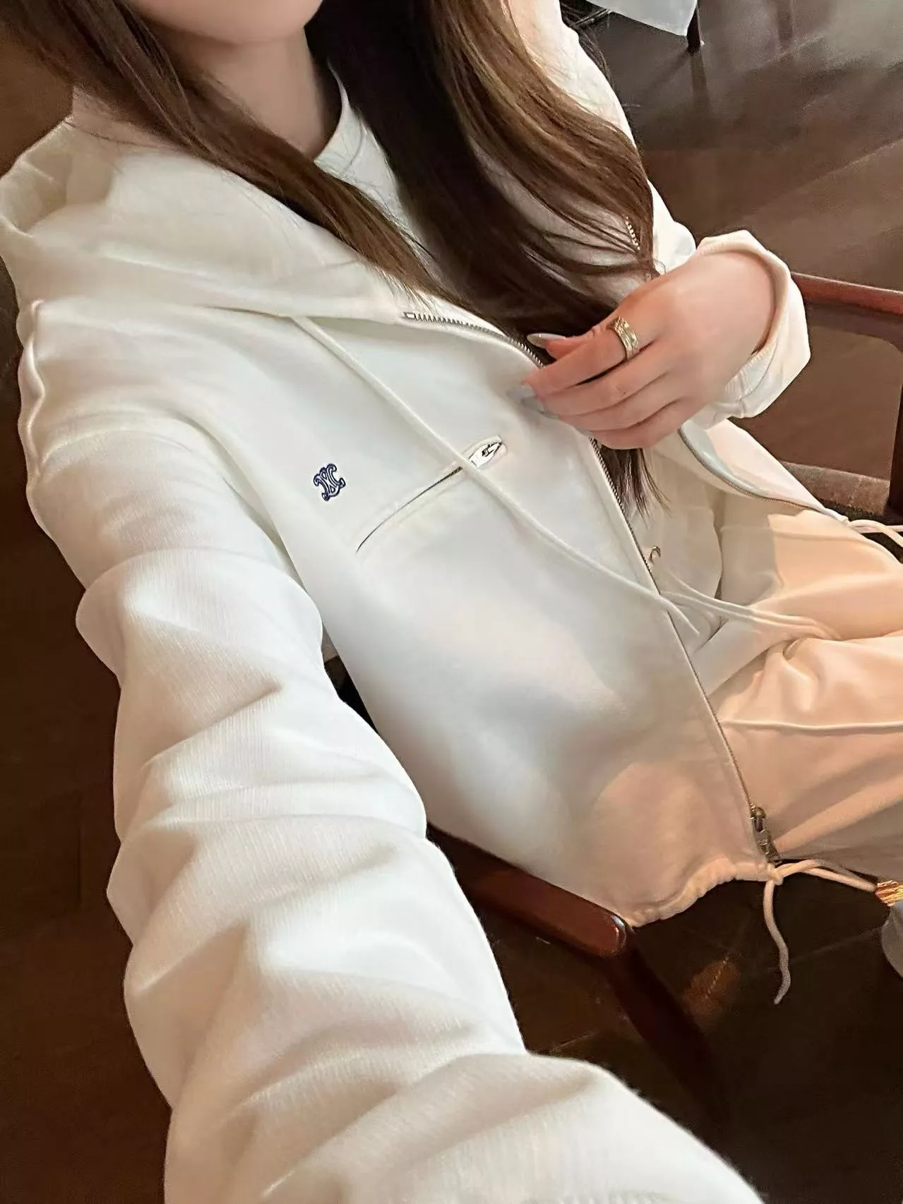 셀린느 후드·와이드 여성용 상하의 세트 상세 이미지 13