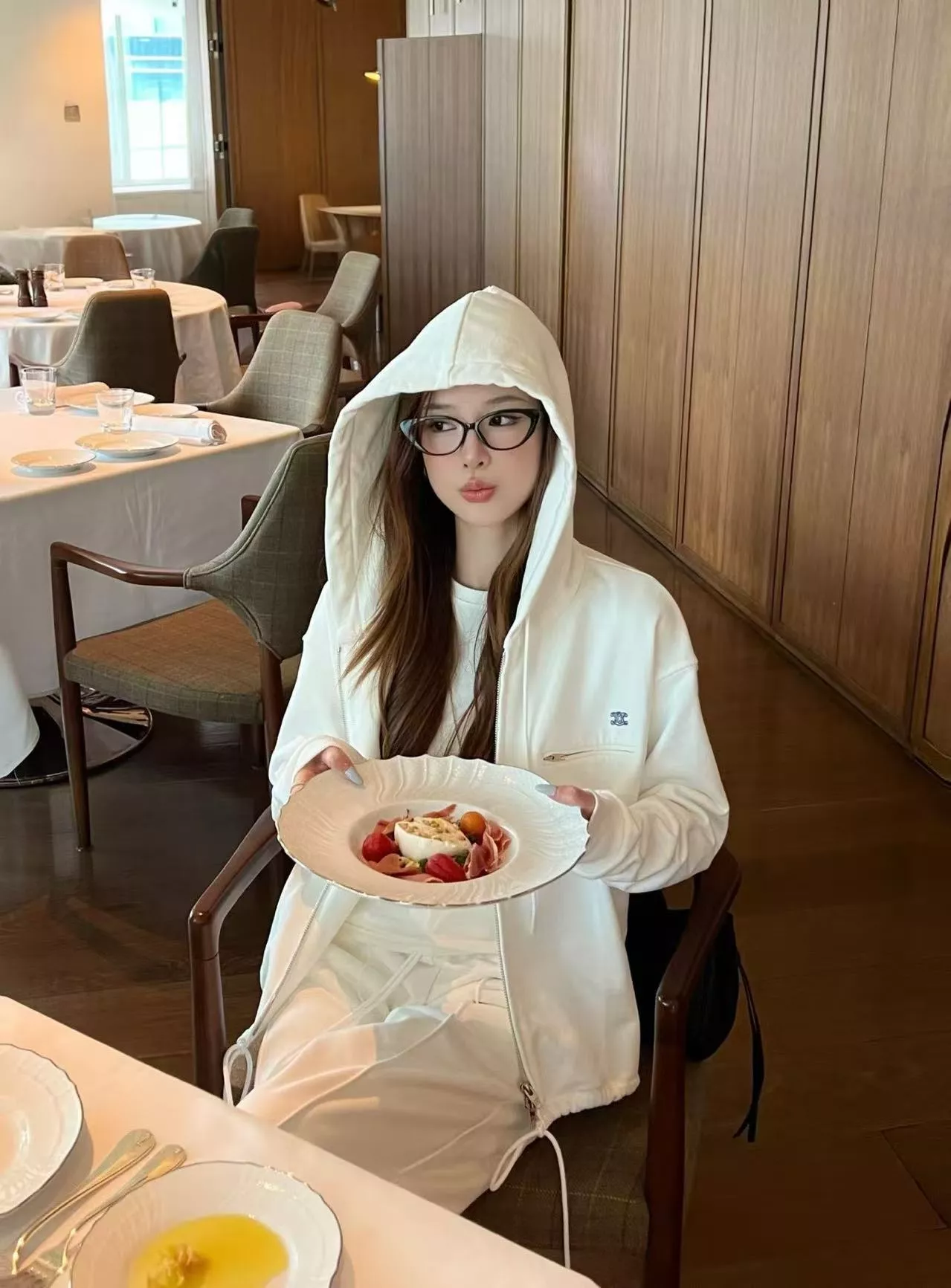 셀린느 후드·와이드 여성용 상하의 세트 상세 이미지 14