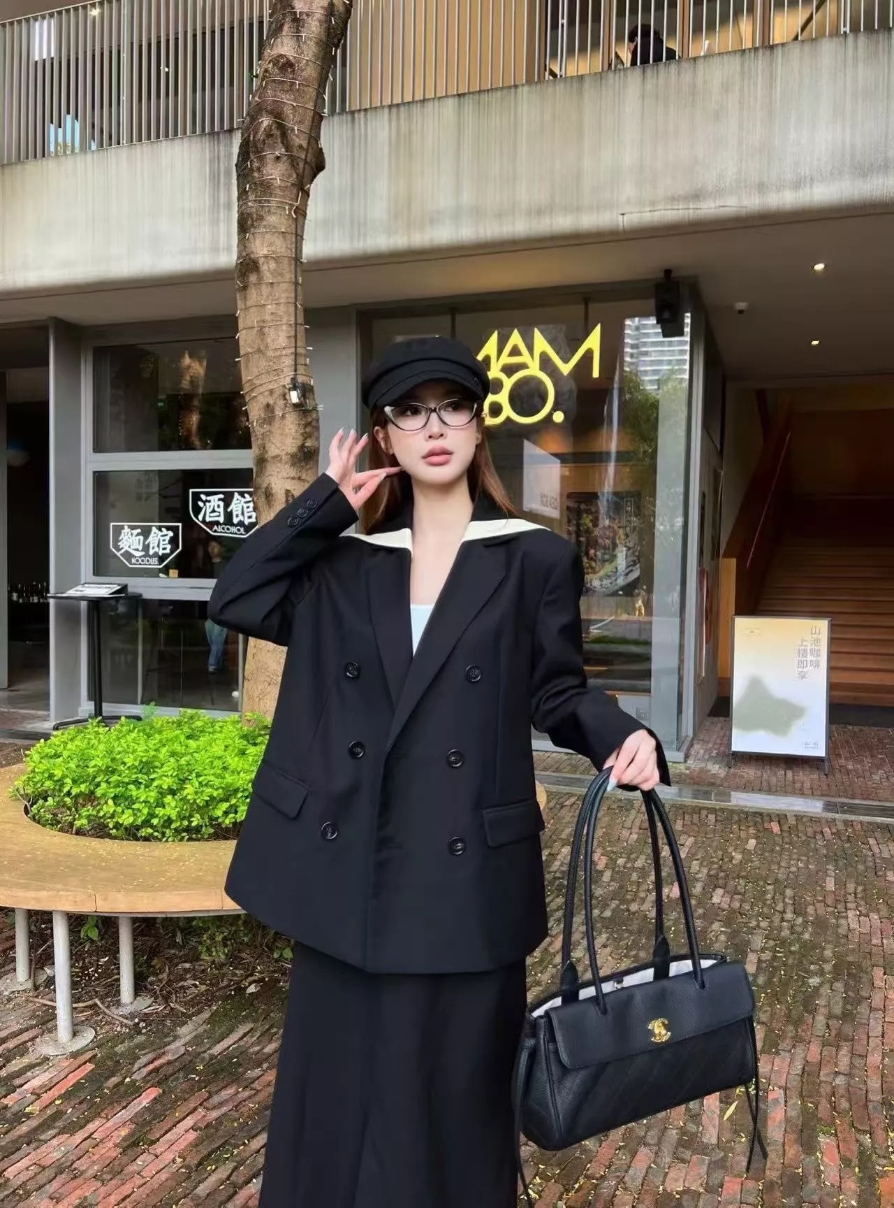 샤넬 니트 숄 더블 버튼 여성용 정장 재킷 상세 이미지 11