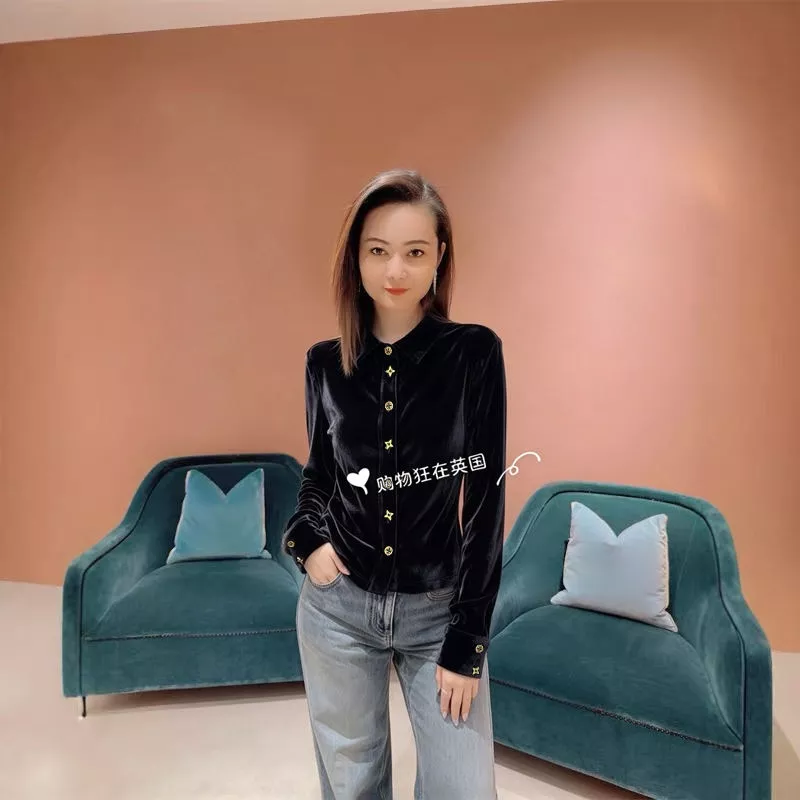 루이비통 플로킹 별 장식 여성용 긴소매 셔츠 상세 이미지 35