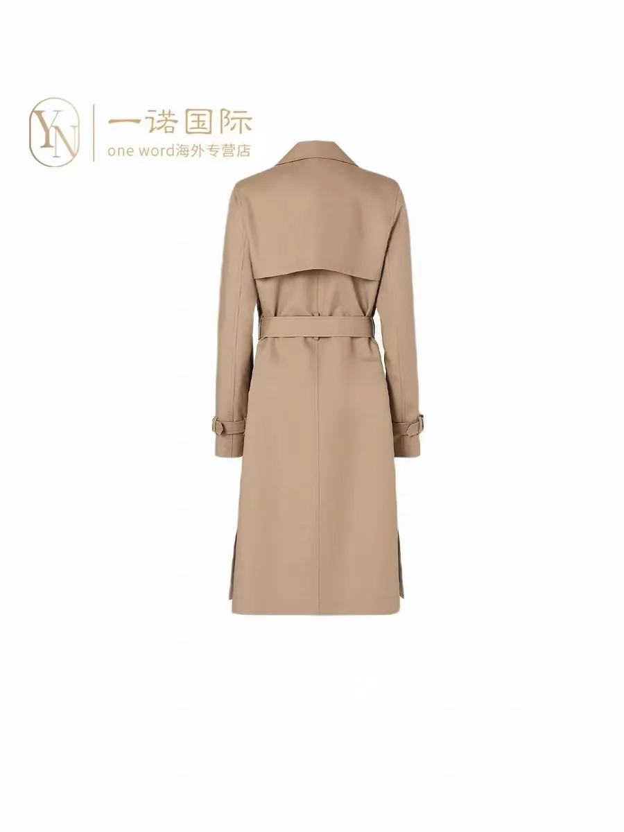 펜디 더블브레스트 벨트 여성용 롱 코트 상세 이미지 18