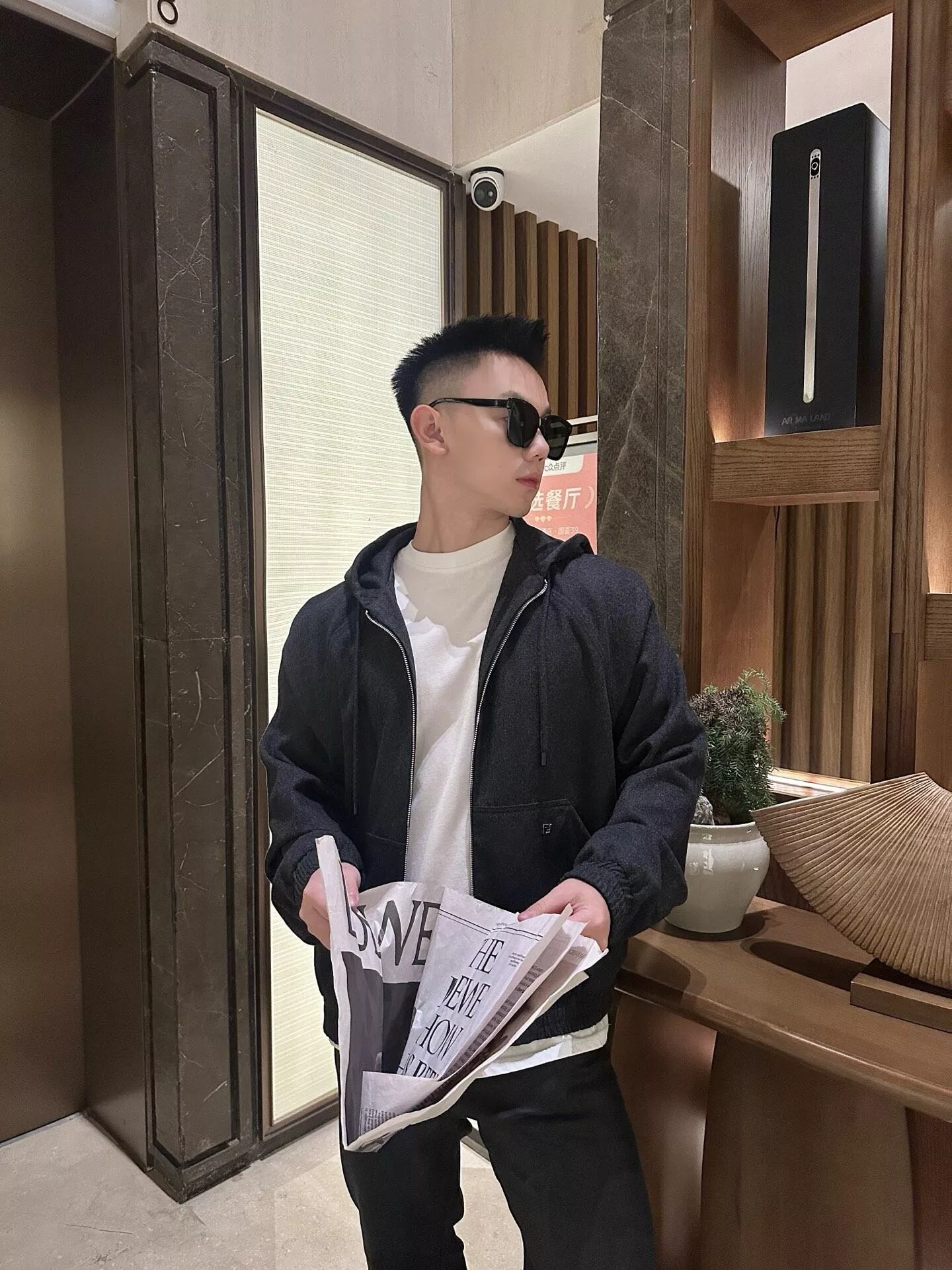 펜디 캐시미어 래글런 남녀공용 후드 재킷 상세 이미지 19