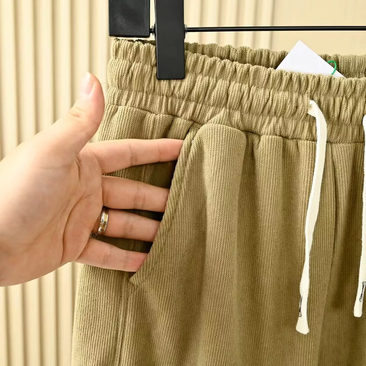 겐조 자수 코듀로이 남녀공용 트레이닝 팬츠 상세 이미지 18