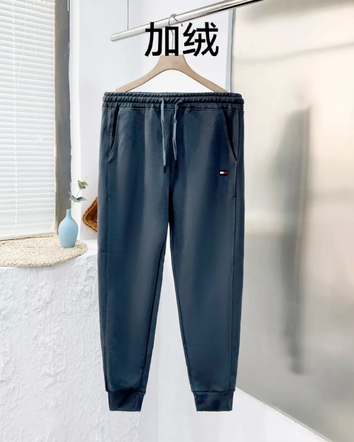 타미힐피거 스트링 자수 남녀공용 트레이닝 팬츠 상세 이미지 4