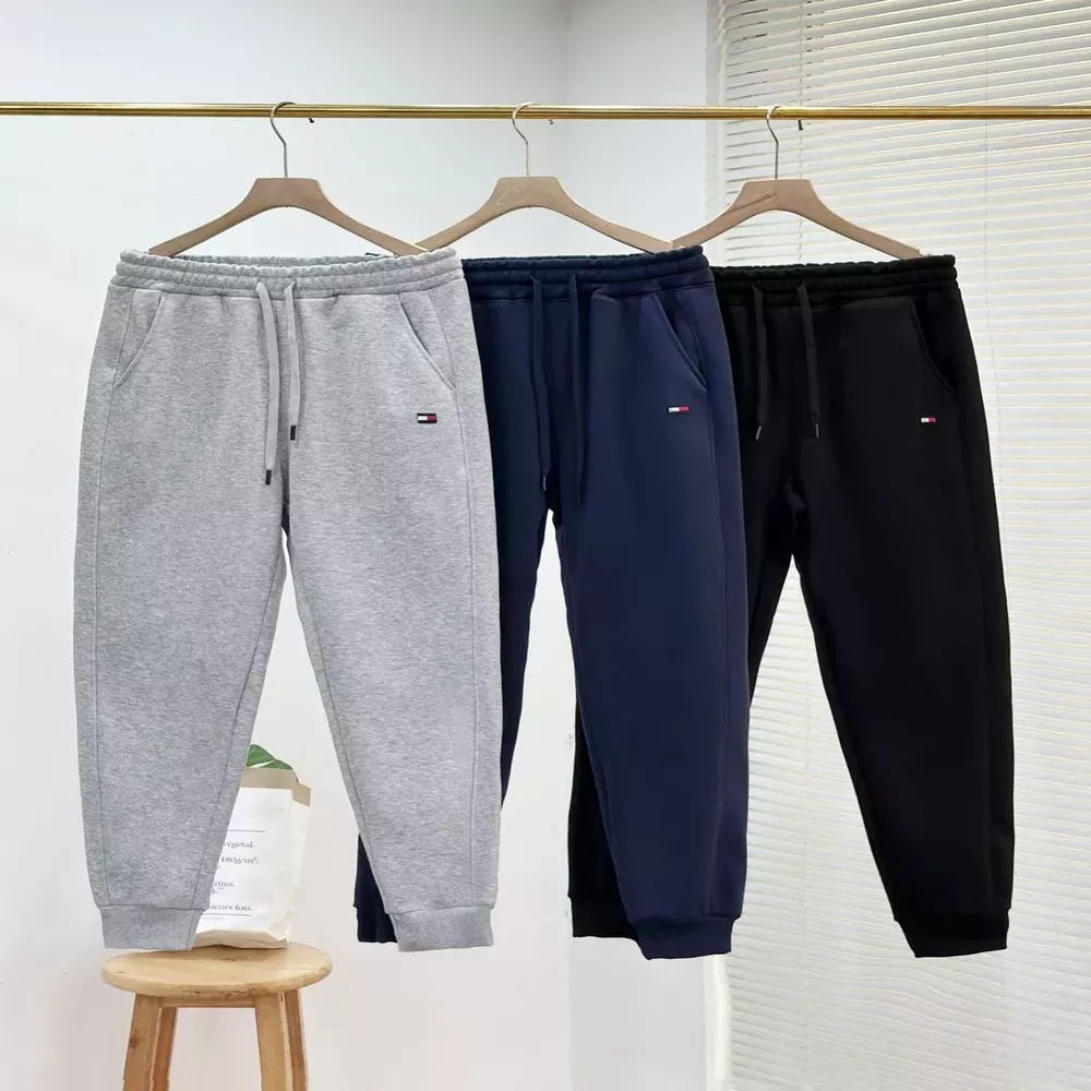 타미힐피거 스트링 자수 남녀공용 트레이닝 팬츠