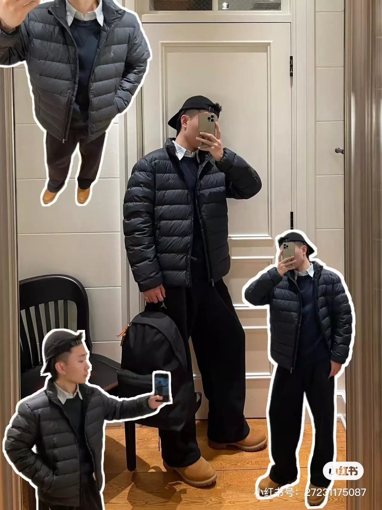 랄프로렌 가로 퀼팅 스탠드넥 남녀공용 쇼트 패딩 상세 이미지 33