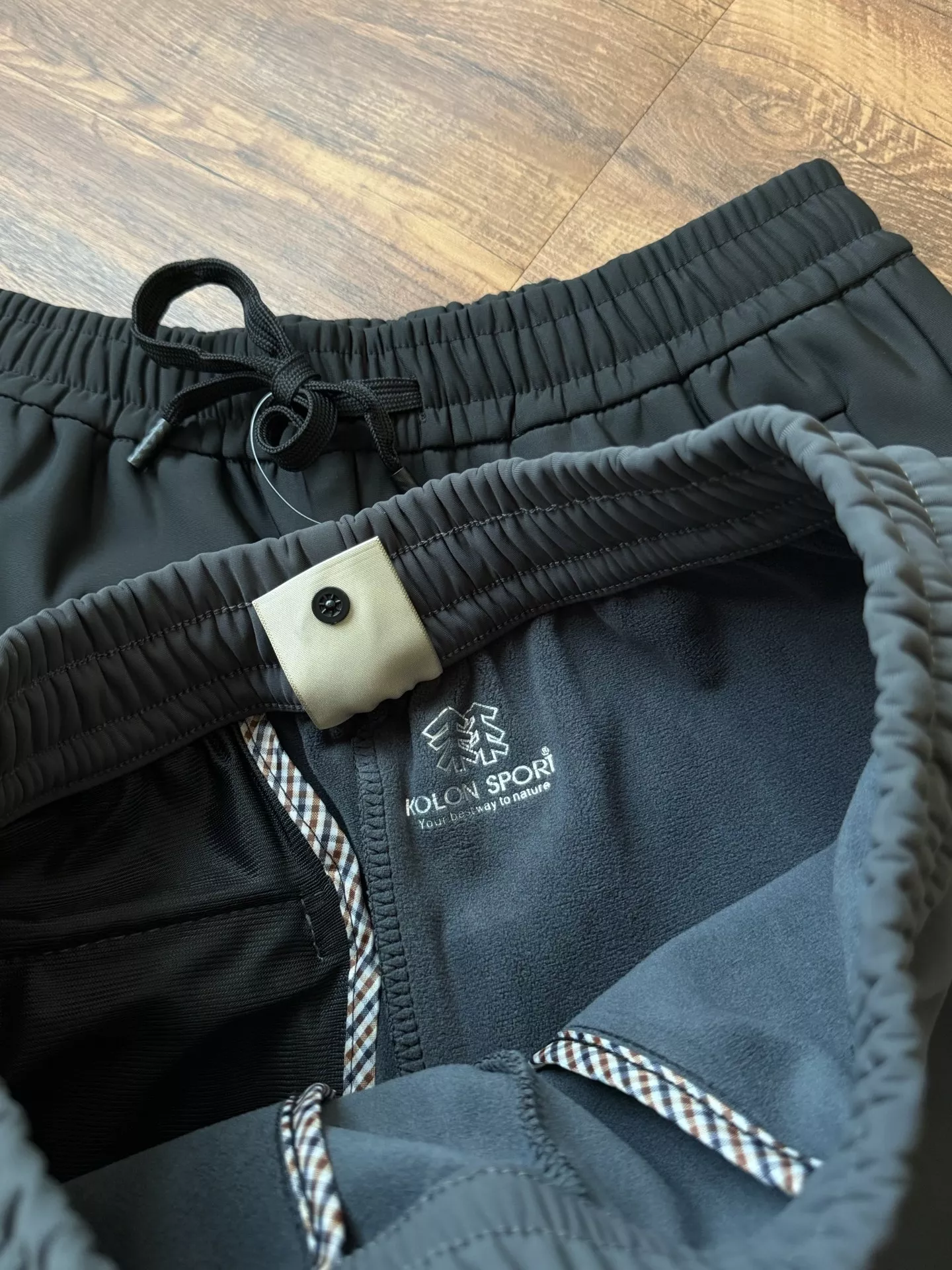 코오롱스포츠 기모 일자핏 남녀공용 트레이닝 팬츠 상세 이미지 8