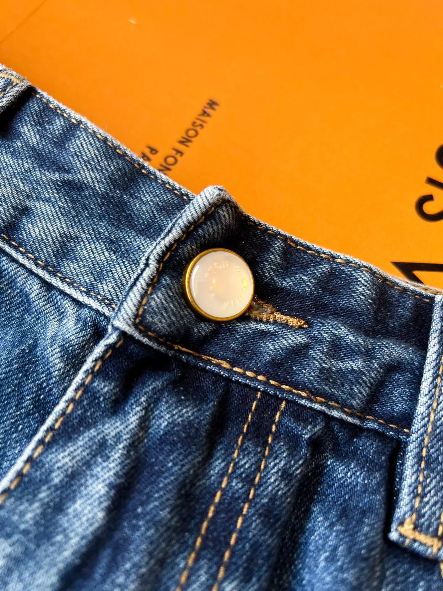 루이비통 워싱 큐빅 데님 남녀공용 상하의 세트 상세 이미지 57
