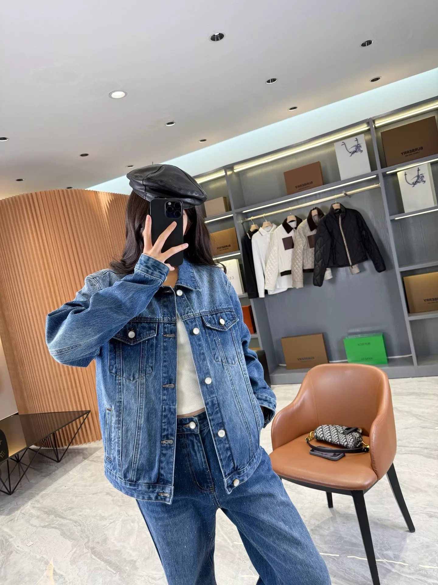 루이비통 워싱 큐빅 데님 남녀공용 상하의 세트 상세 이미지 65