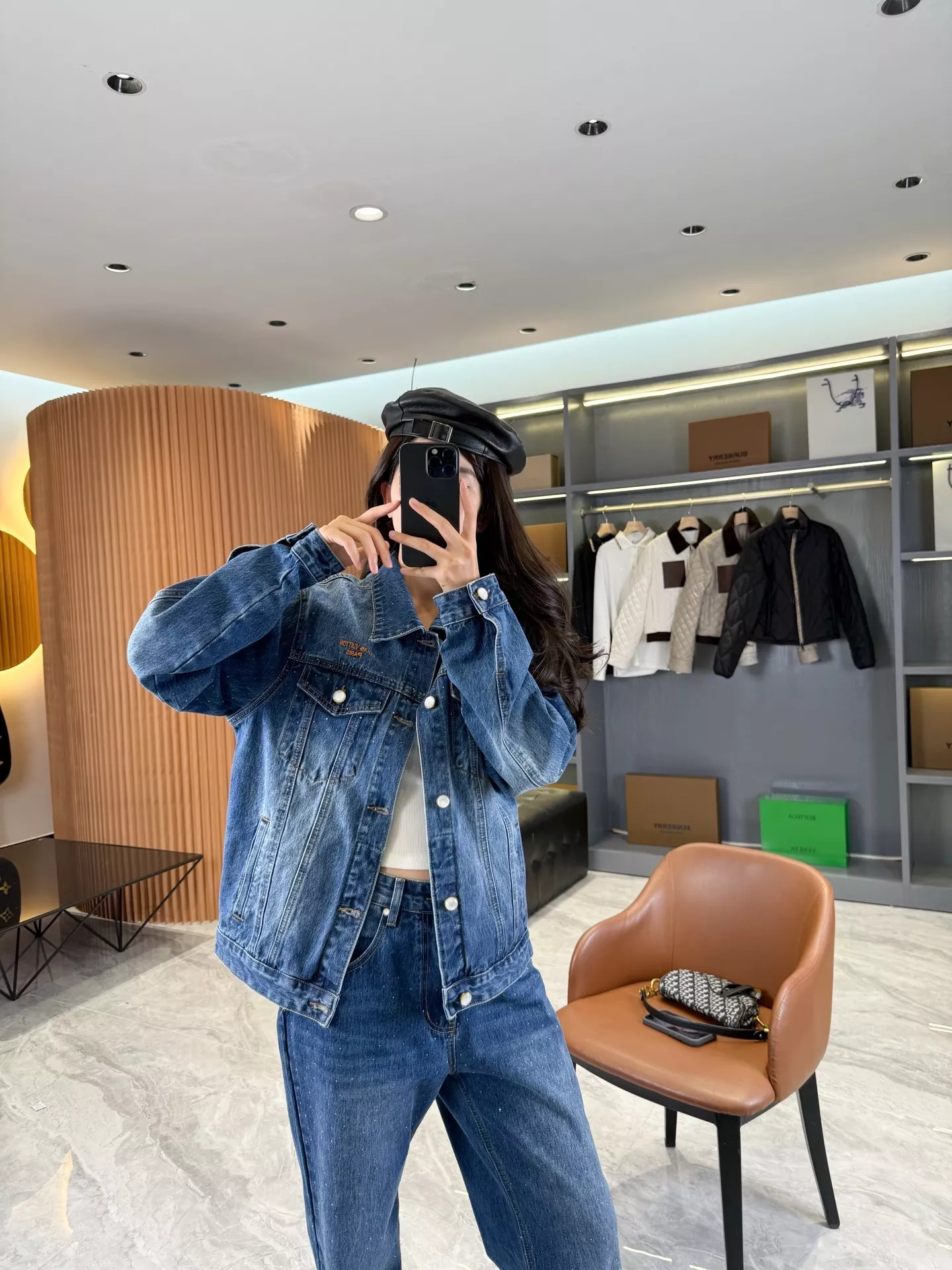 루이비통 워싱 큐빅 데님 남녀공용 상하의 세트 상세 이미지 67